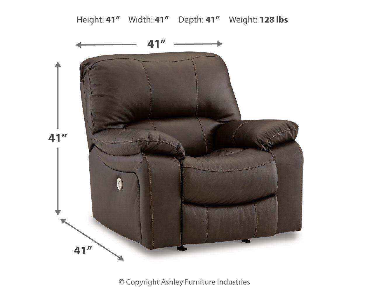 Leesworth Dark Brown Sofa, Loveseat And Recliner - Ella Furniture