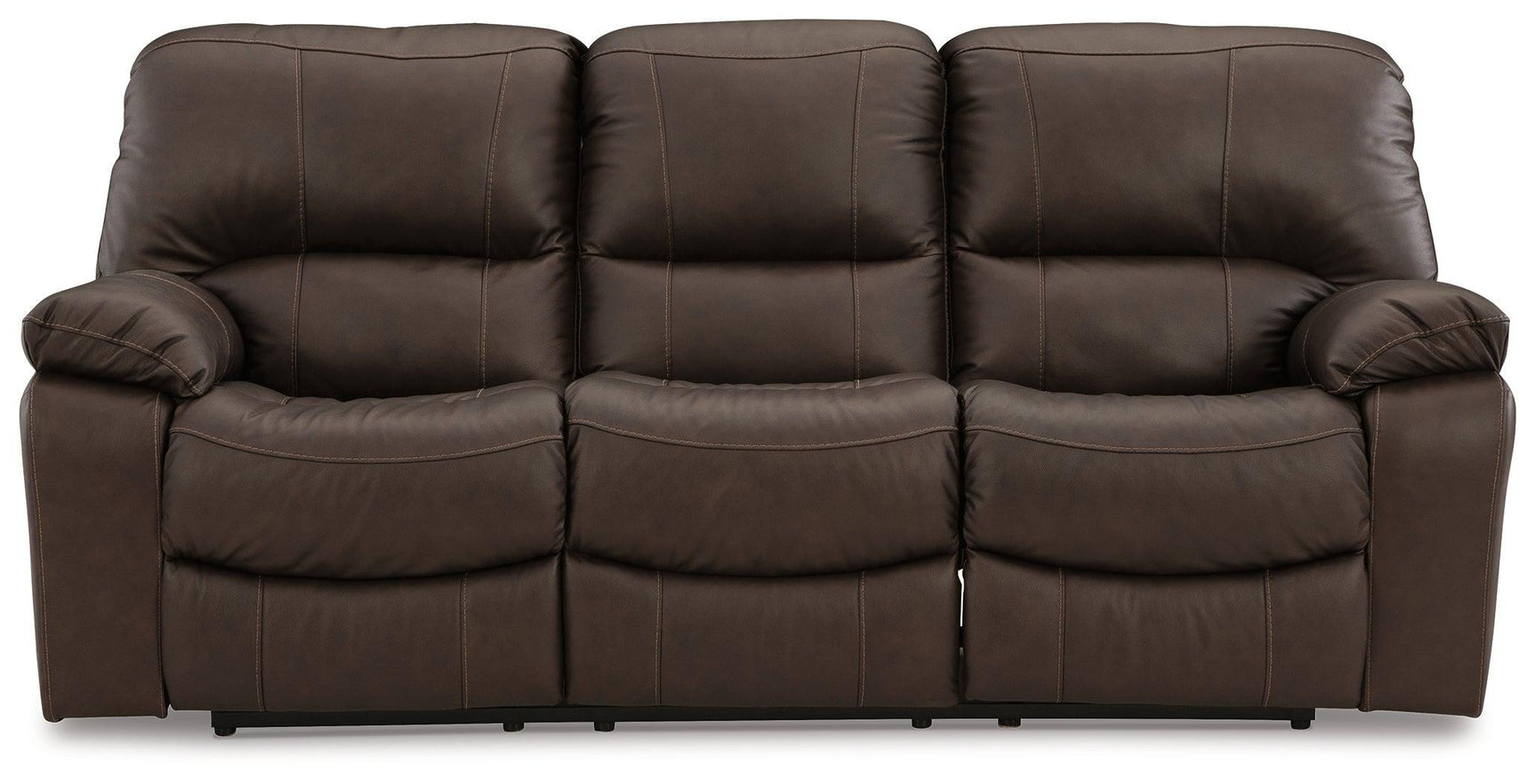 Leesworth Dark Brown Sofa, Loveseat And Recliner - Ella Furniture