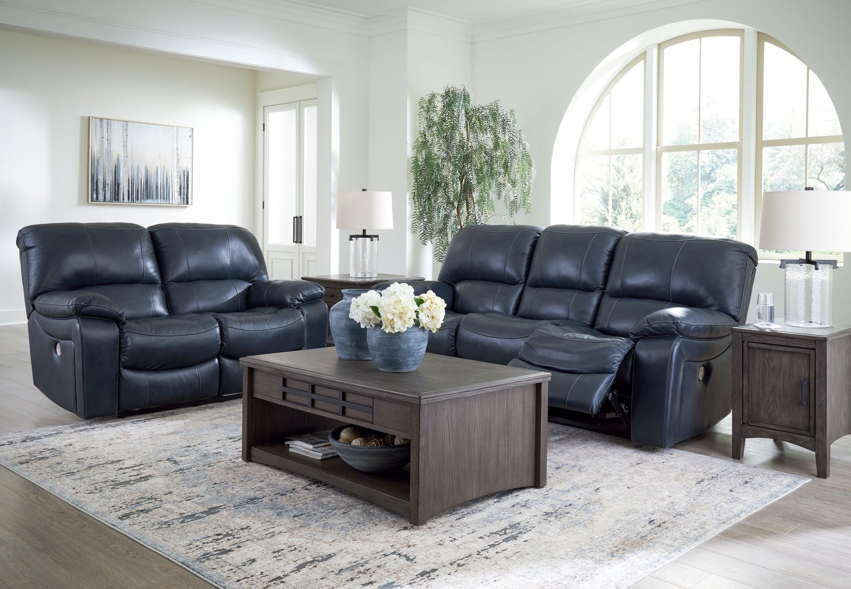 Leesworth Ocean Sofa And Loveseat - Ella Furniture