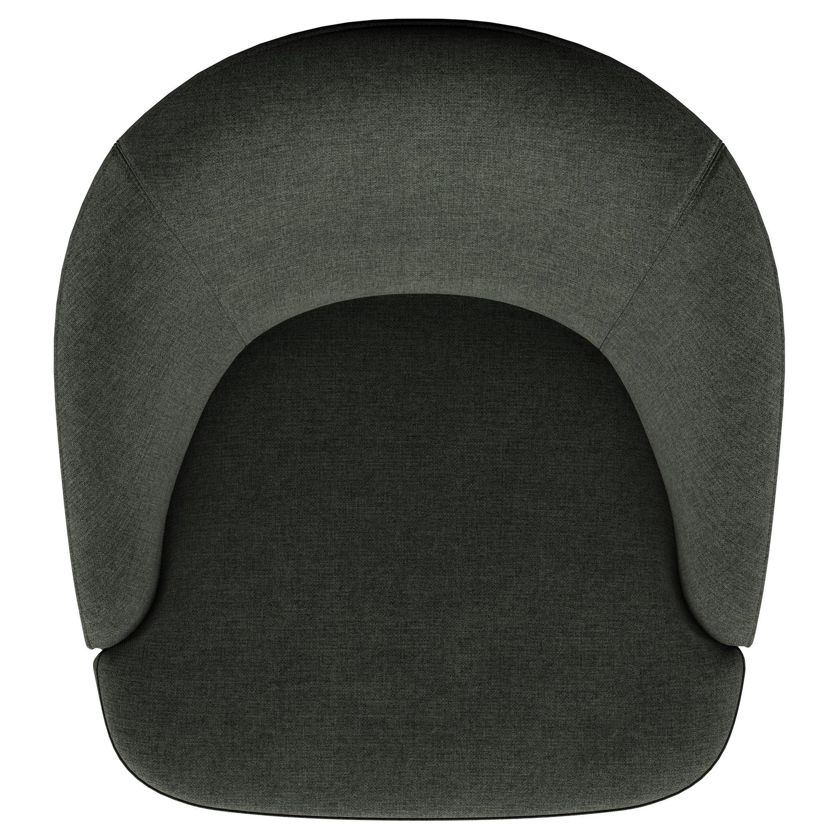 LEON BED Leon Upholstered Barrel Accent Swivel Chair Hunter Green 903075 - Ella Furniture