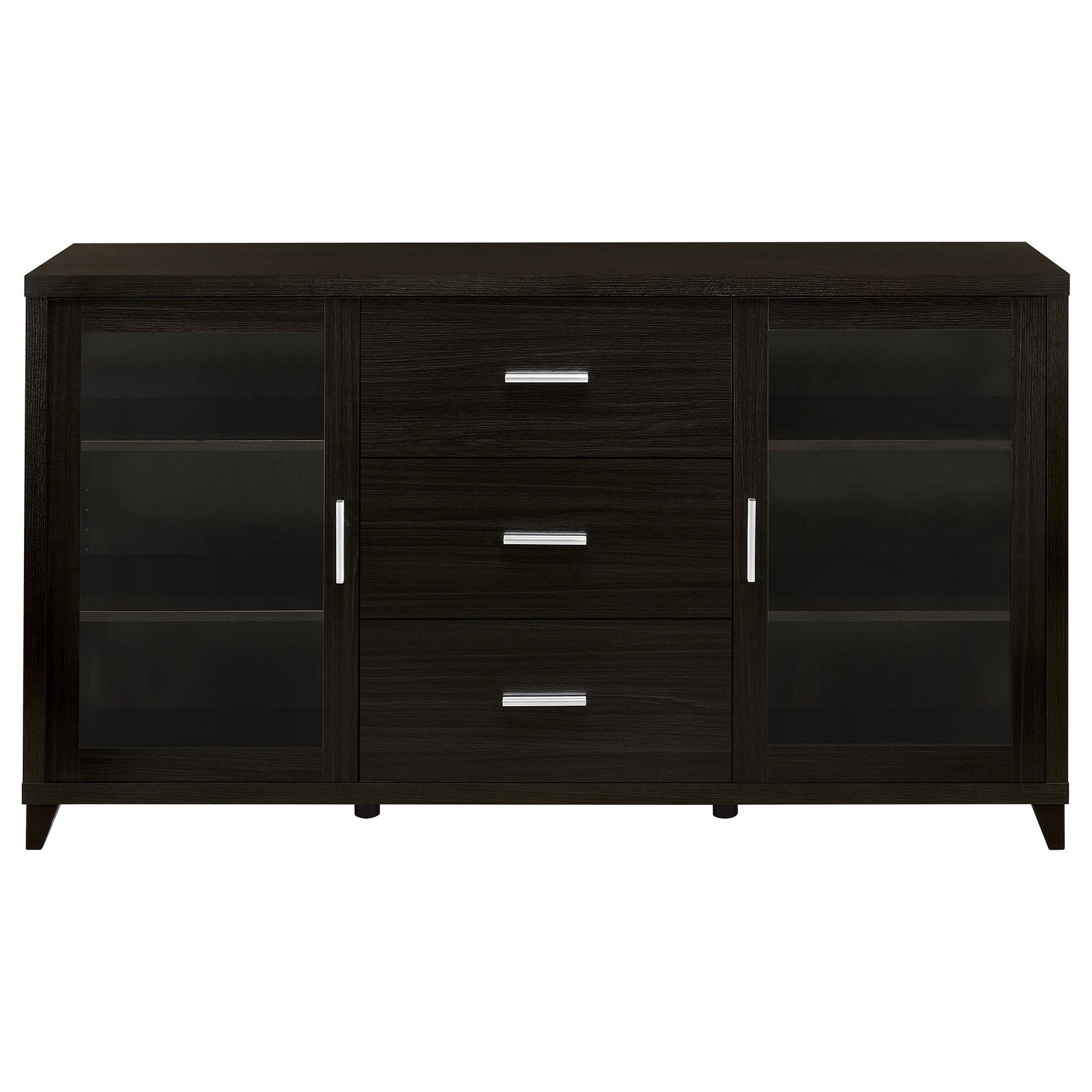 LEWES Lewes 4-piece 60" TV Entertainment Center Cappuccino 700881-S4 - Ella Furniture