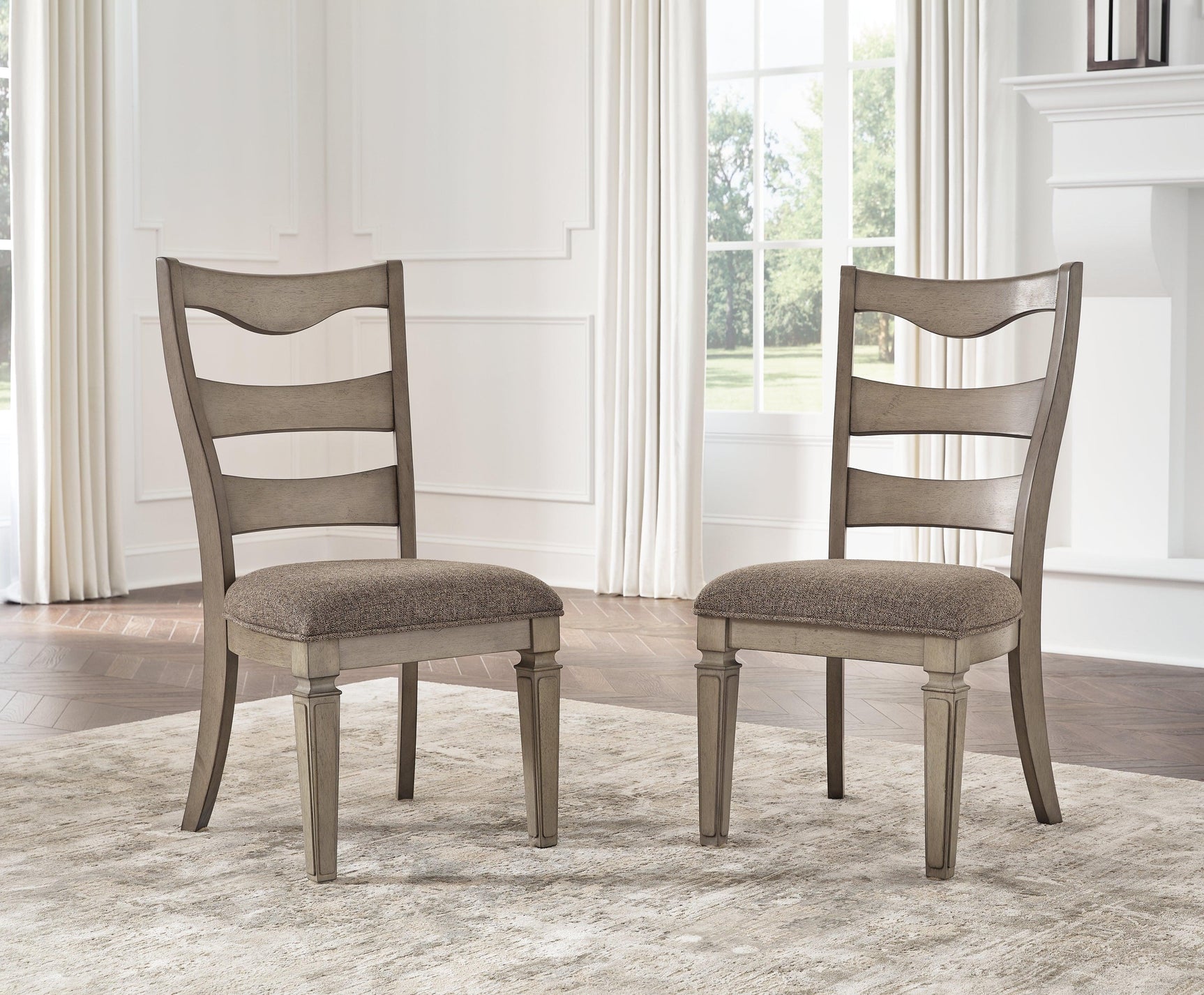 Lexorne Gray Rectangular Dining Room Set - Ella Furniture