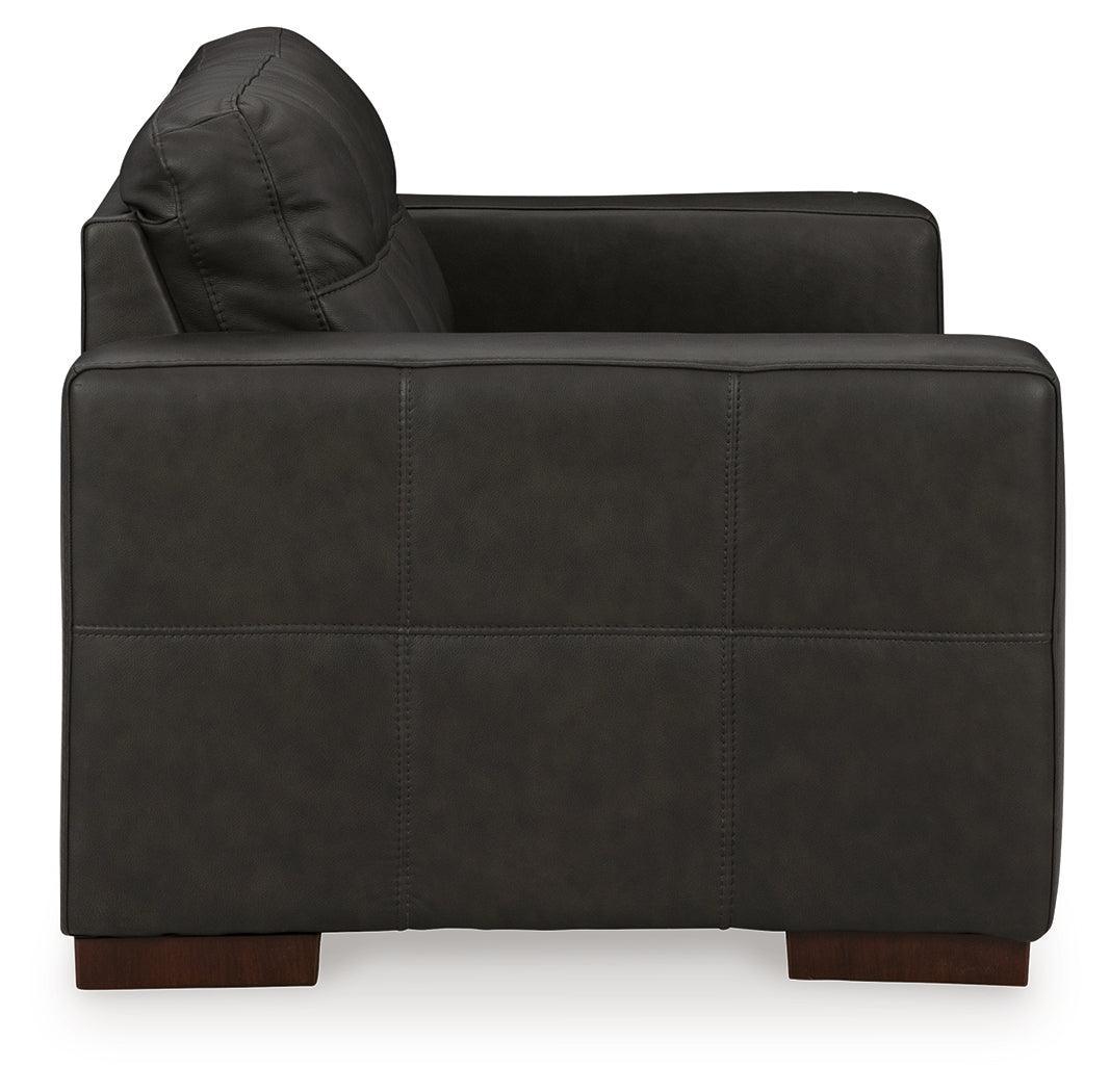 Luigi Thunder Sofa, Loveseat, Chair And Ottoman - Ella Furniture