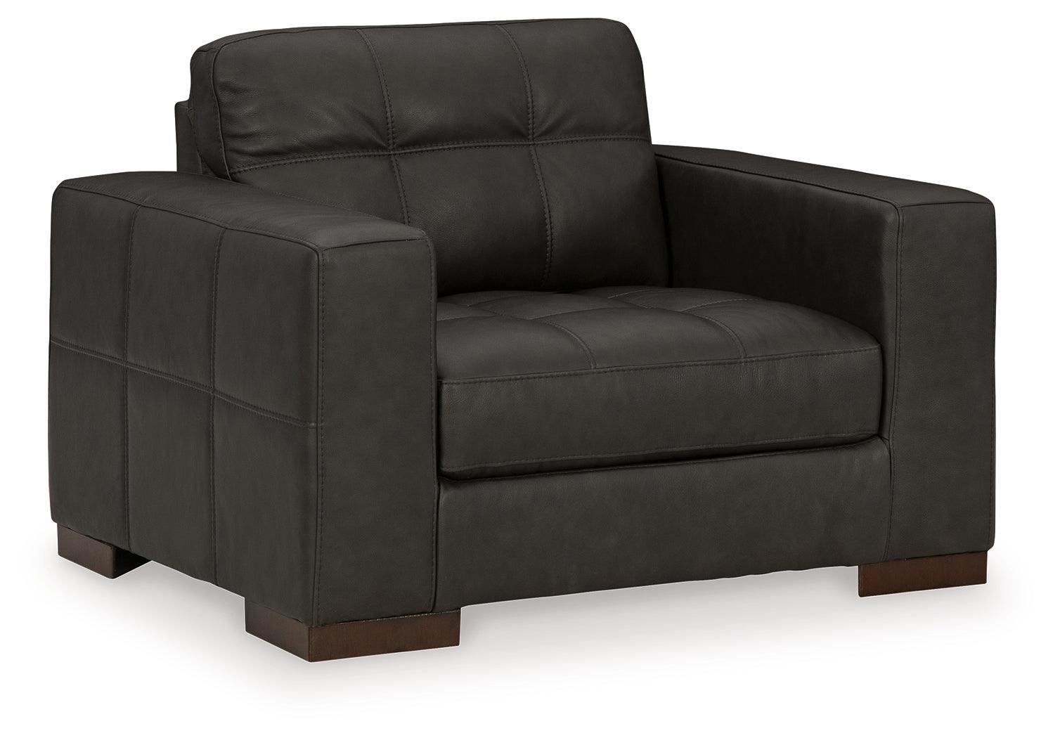 Luigi Thunder Sofa, Loveseat, Chair And Ottoman - Ella Furniture