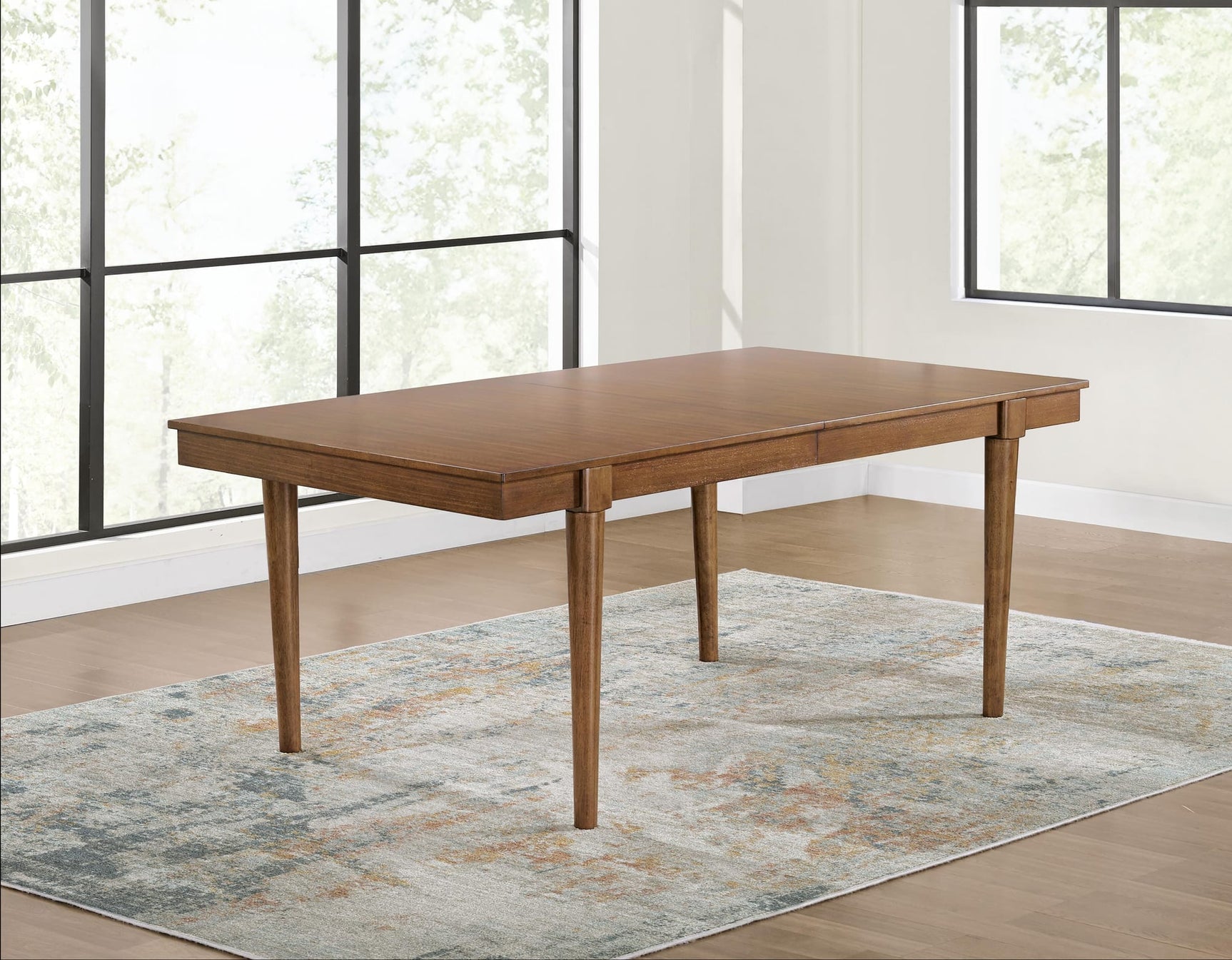 Lyncott Brown Dining Extension Table view 2