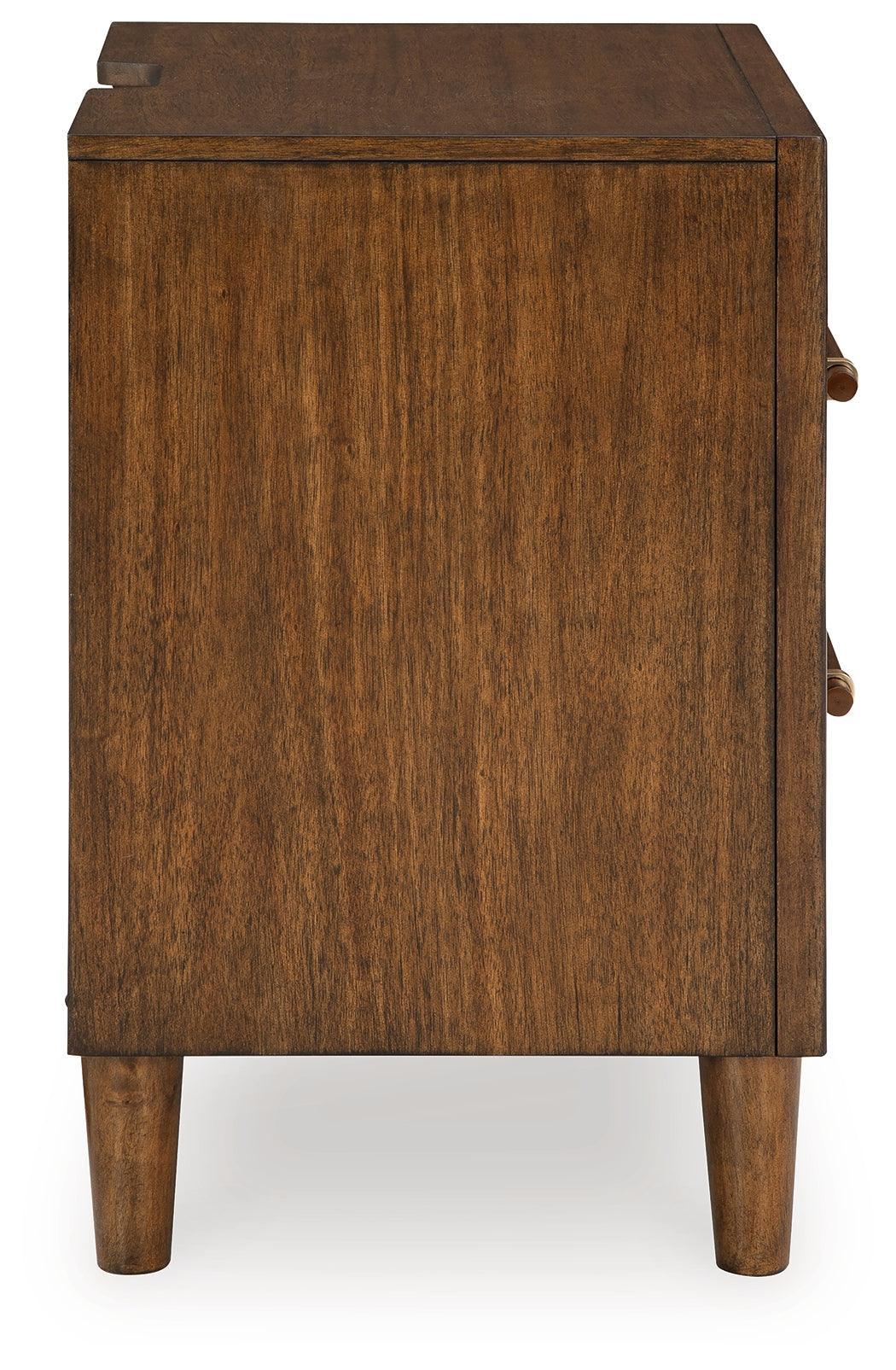 Lyncott Brown Nightstand - Ella Furniture