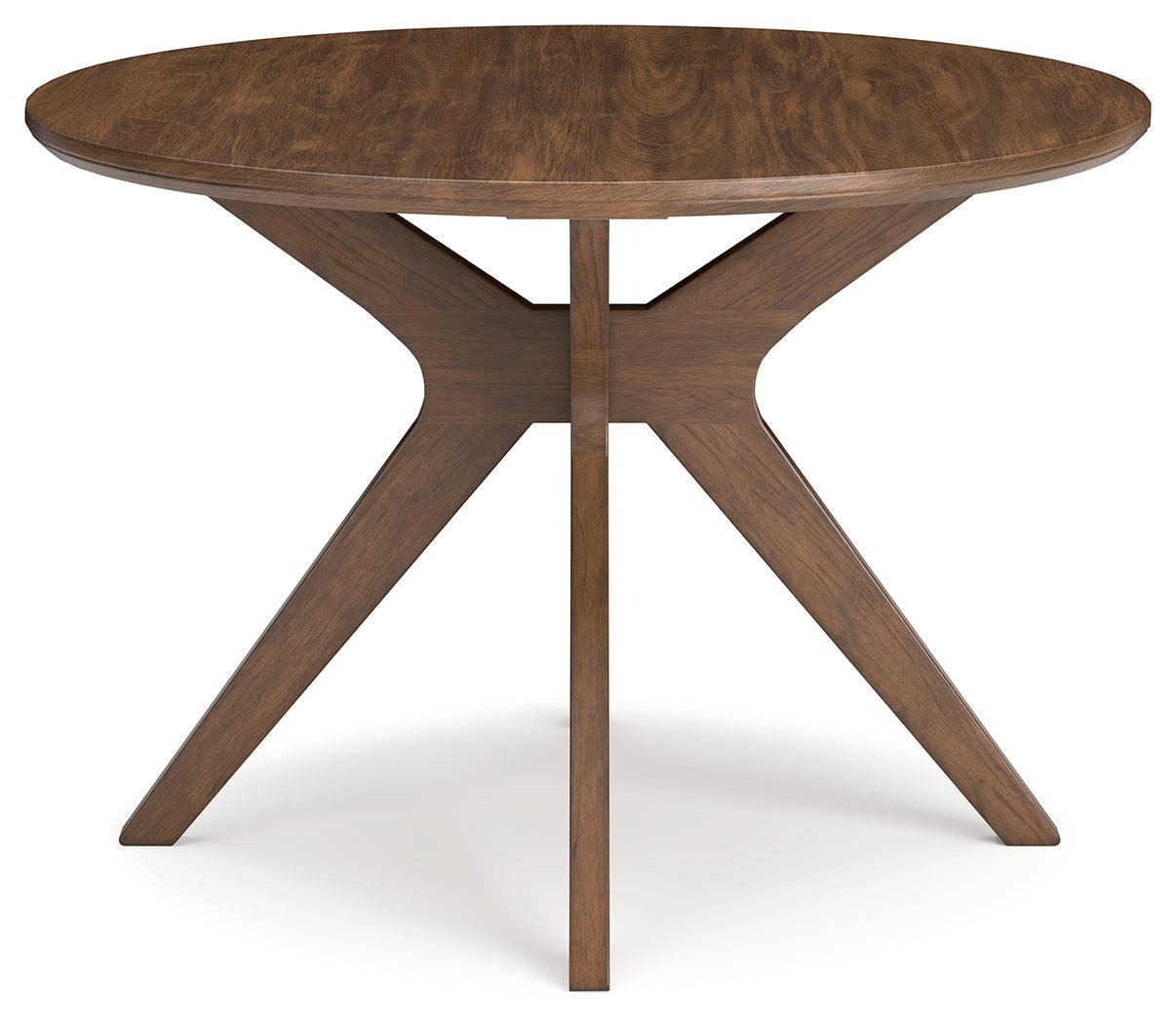 Lyncott Gray/brown Dining Table And 4 Chairs - Ella Furniture