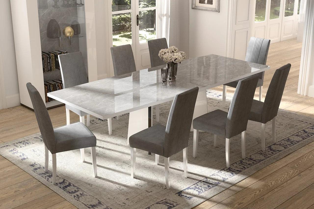 Mara Gray Upholstered Dining Chair - Ella Furniture