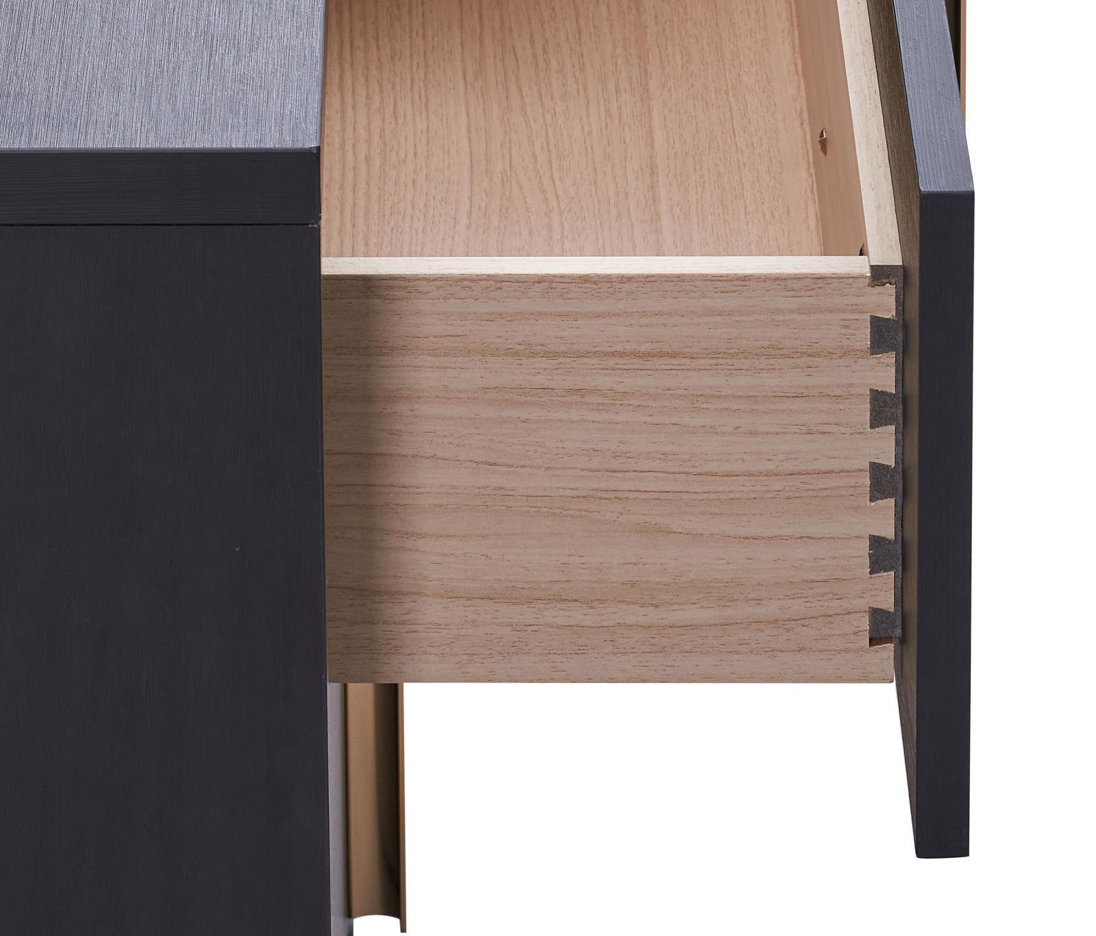 Marceline 2-Drawer Nightstand Black 222832 - Ella Furniture