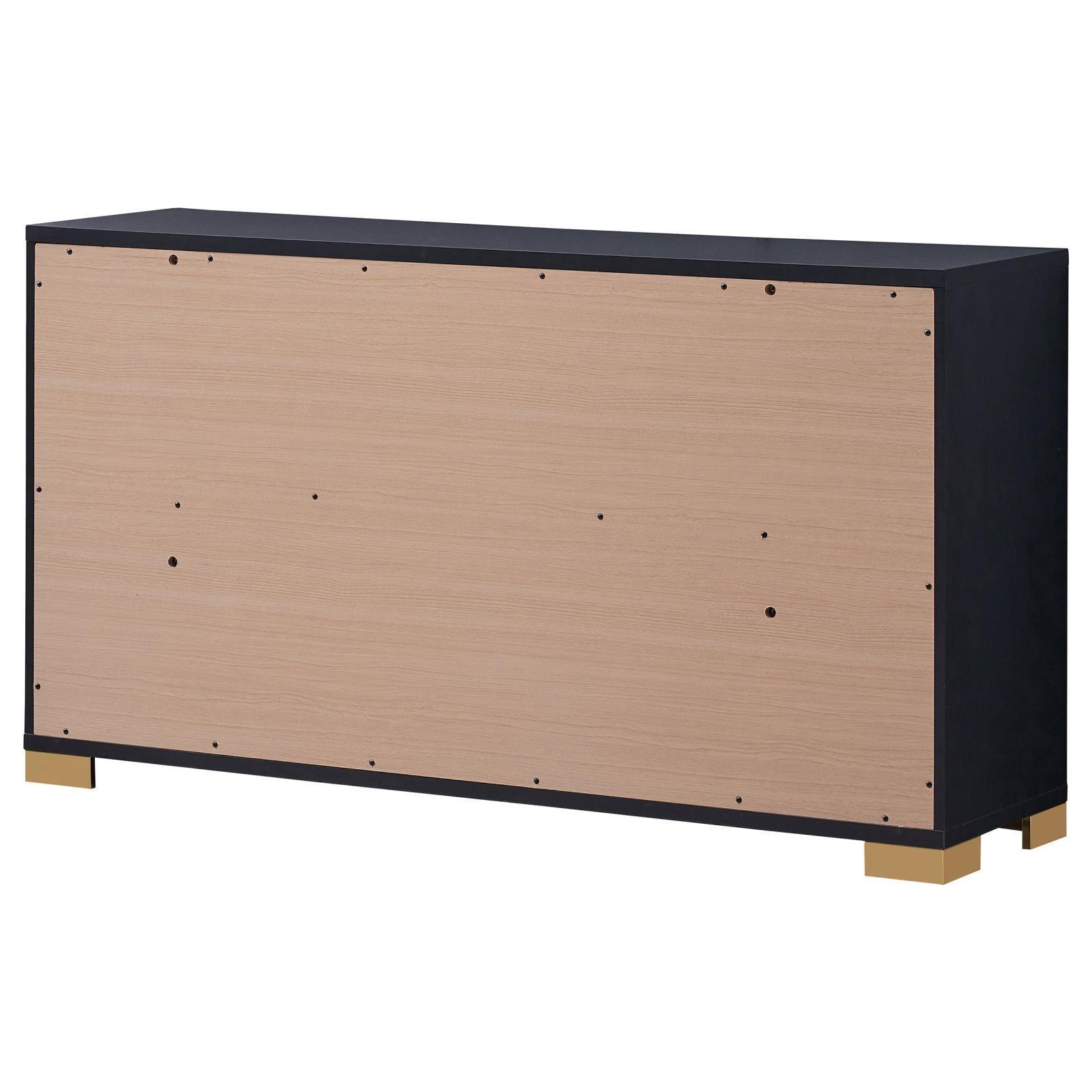 Marceline 6-Drawer Dresser Black 222833 - Ella Furniture