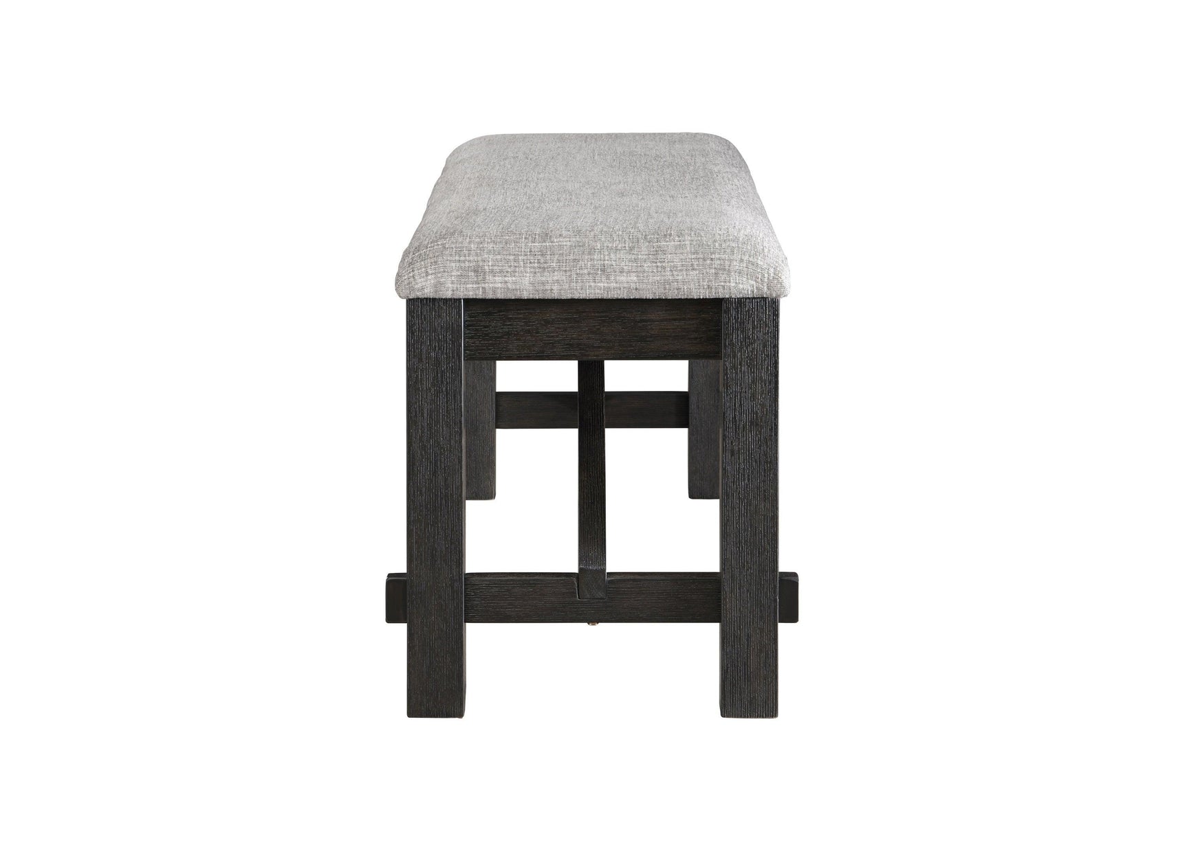 Maribelle Wheat Charcoal Modern Solid Wood And Veneers Fabric Upholstered Dining Room Set - Ella Furniture