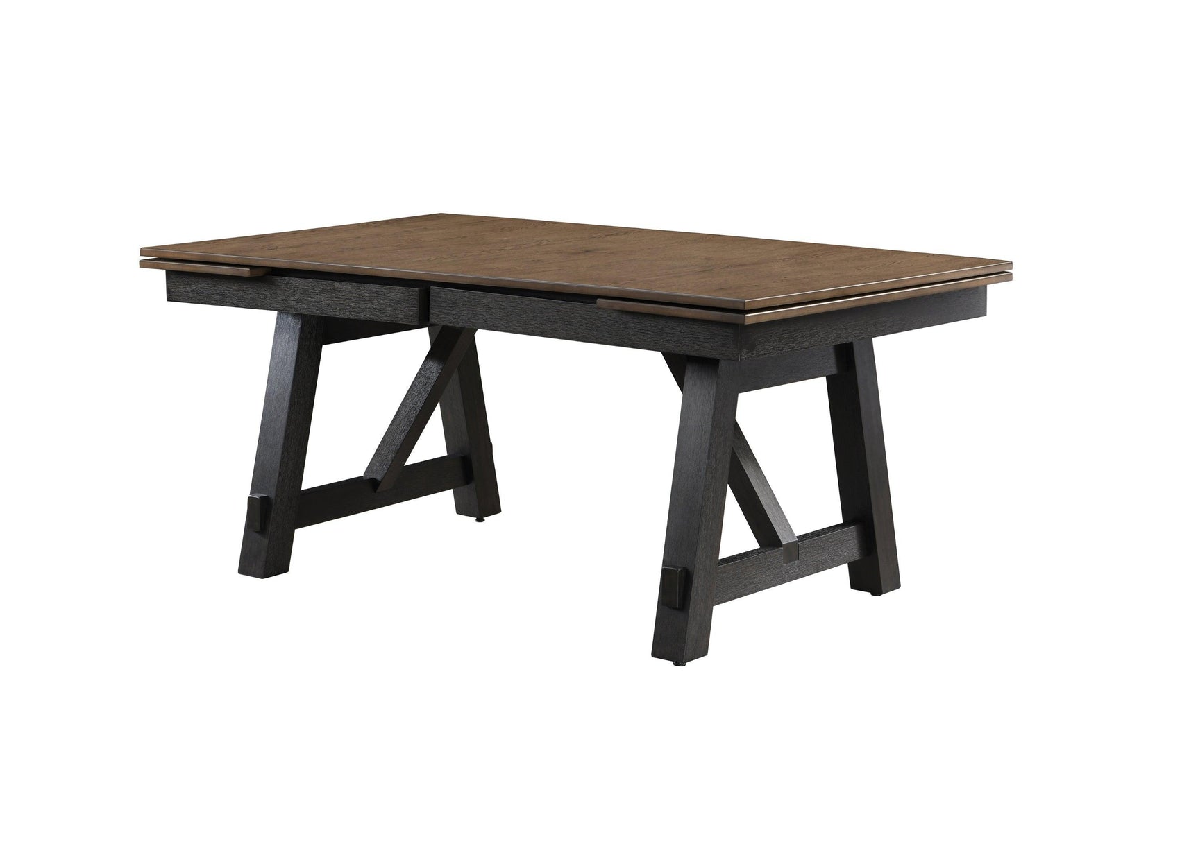 Maribelle Wheat Charcoal Modern Solid Wood And Veneers Fabric Upholstered Dining Room Set - Ella Furniture