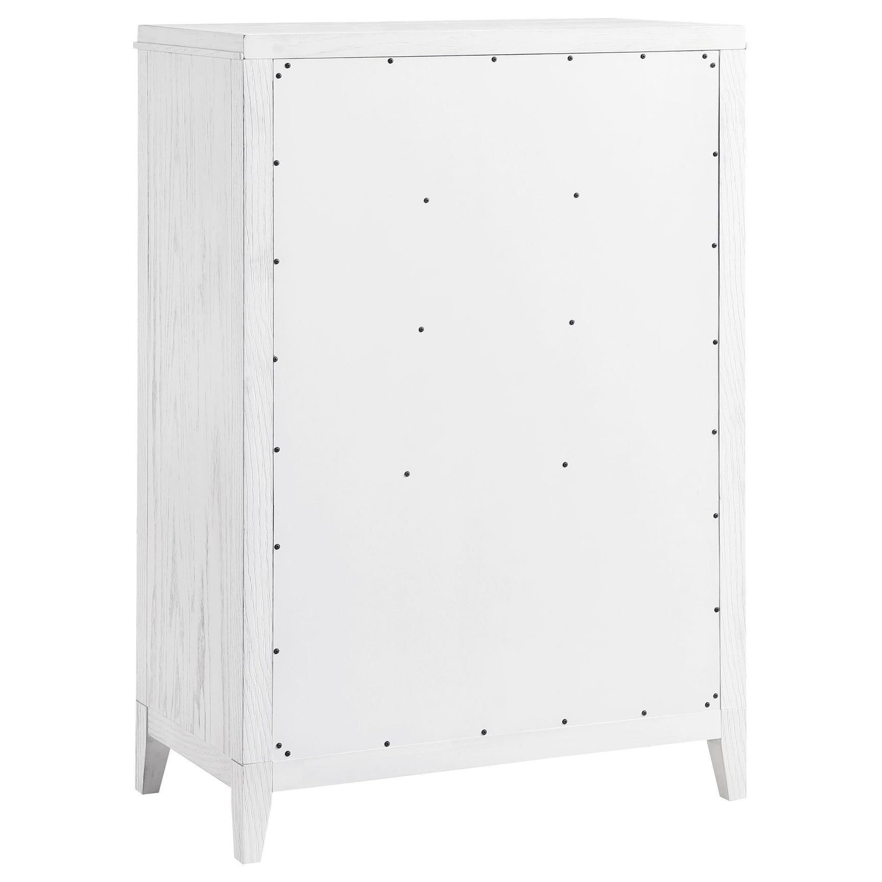 Marielle 5-drawer Bedroom Chest Distressed White 224845 - Ella Furniture