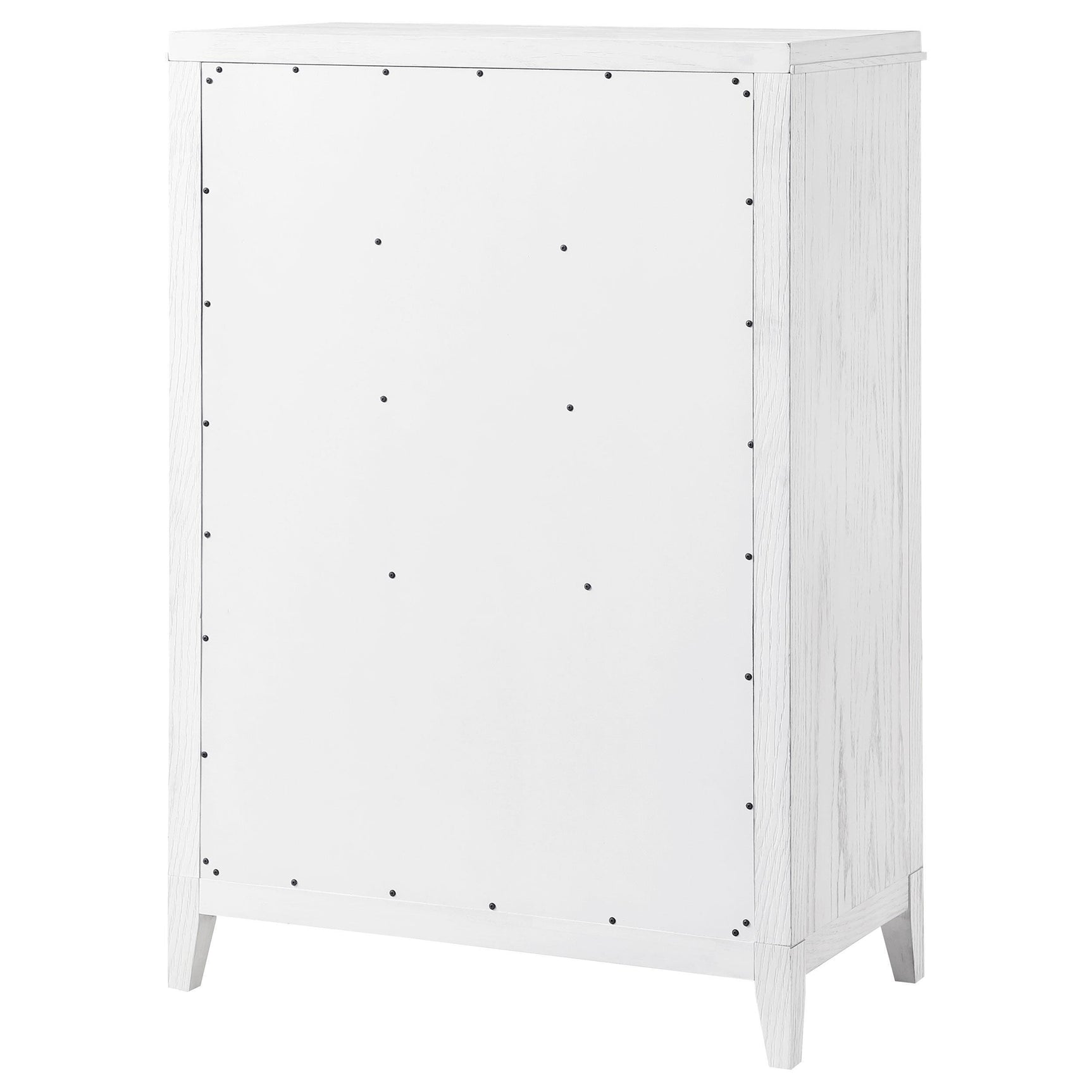 Marielle 5-drawer Bedroom Chest Distressed White 224845 - Ella Furniture