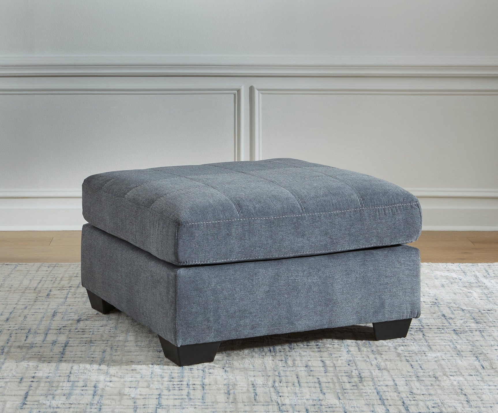 Marleton Denim 2-Piece Sectional With Ottoman - Ella Furniture