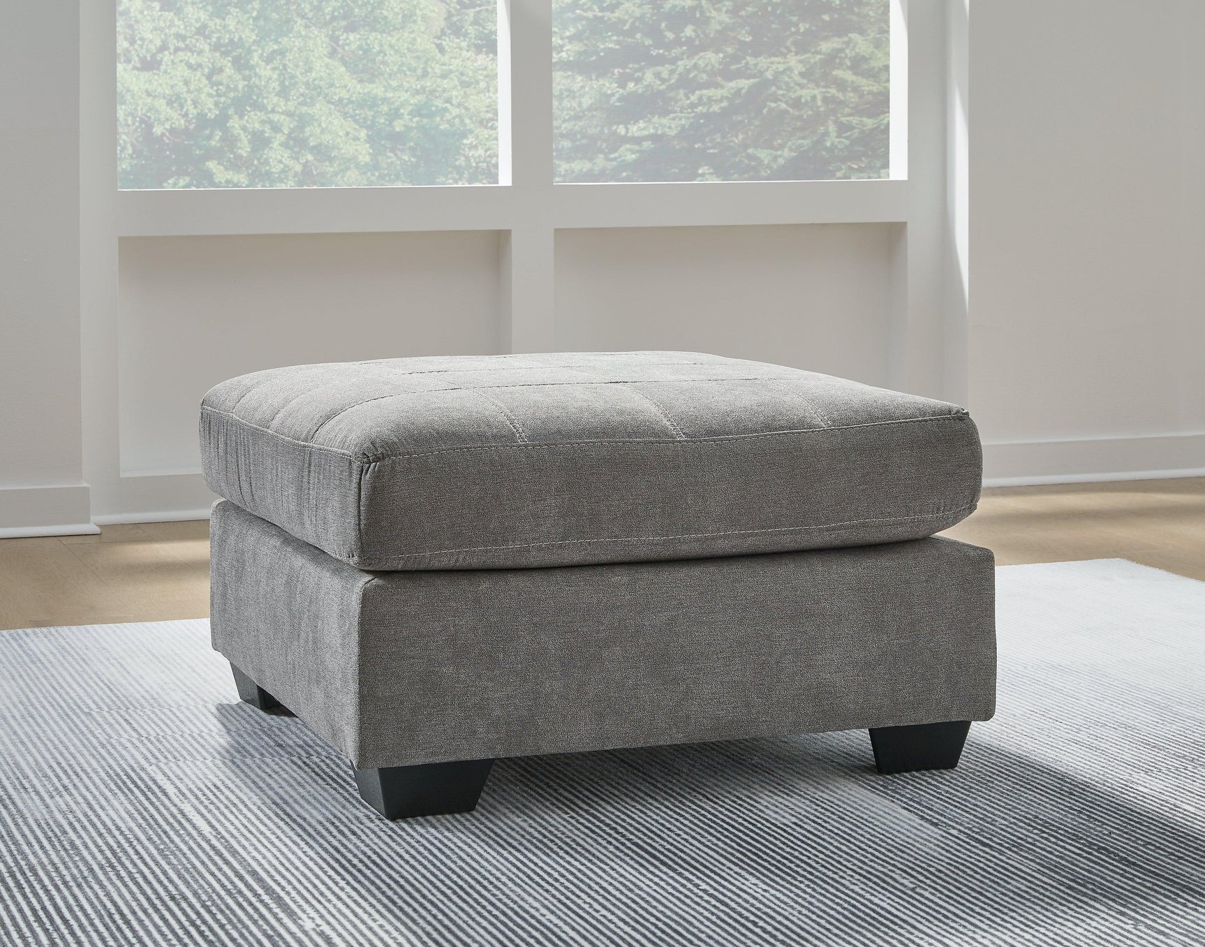 Marleton Gray 2-Piece Sectional With Ottoman - Ella Furniture