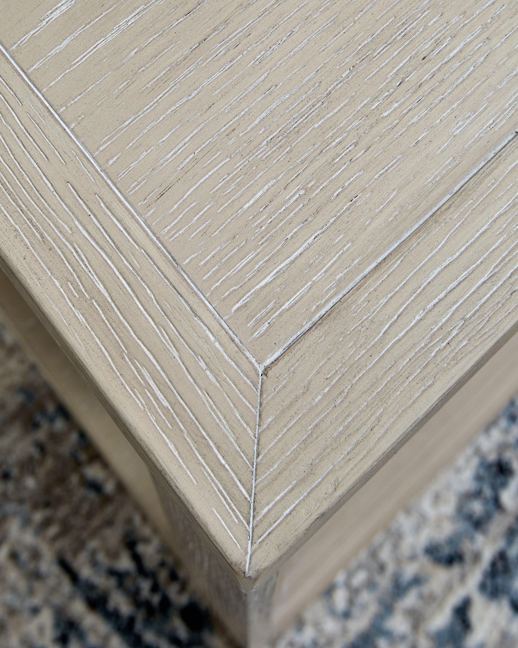 Marxhart Bisque End Table - Ella Furniture