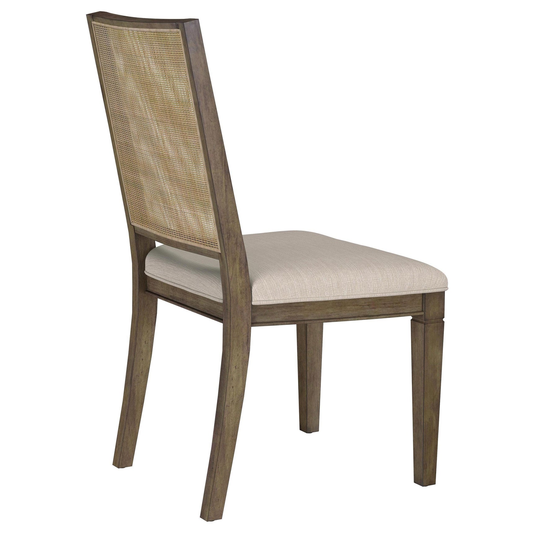 MATISSE COLLECTION Matisse Woven Rattan Back Dining Side Chair Brown (Set of 2) 108312 - Ella Furniture