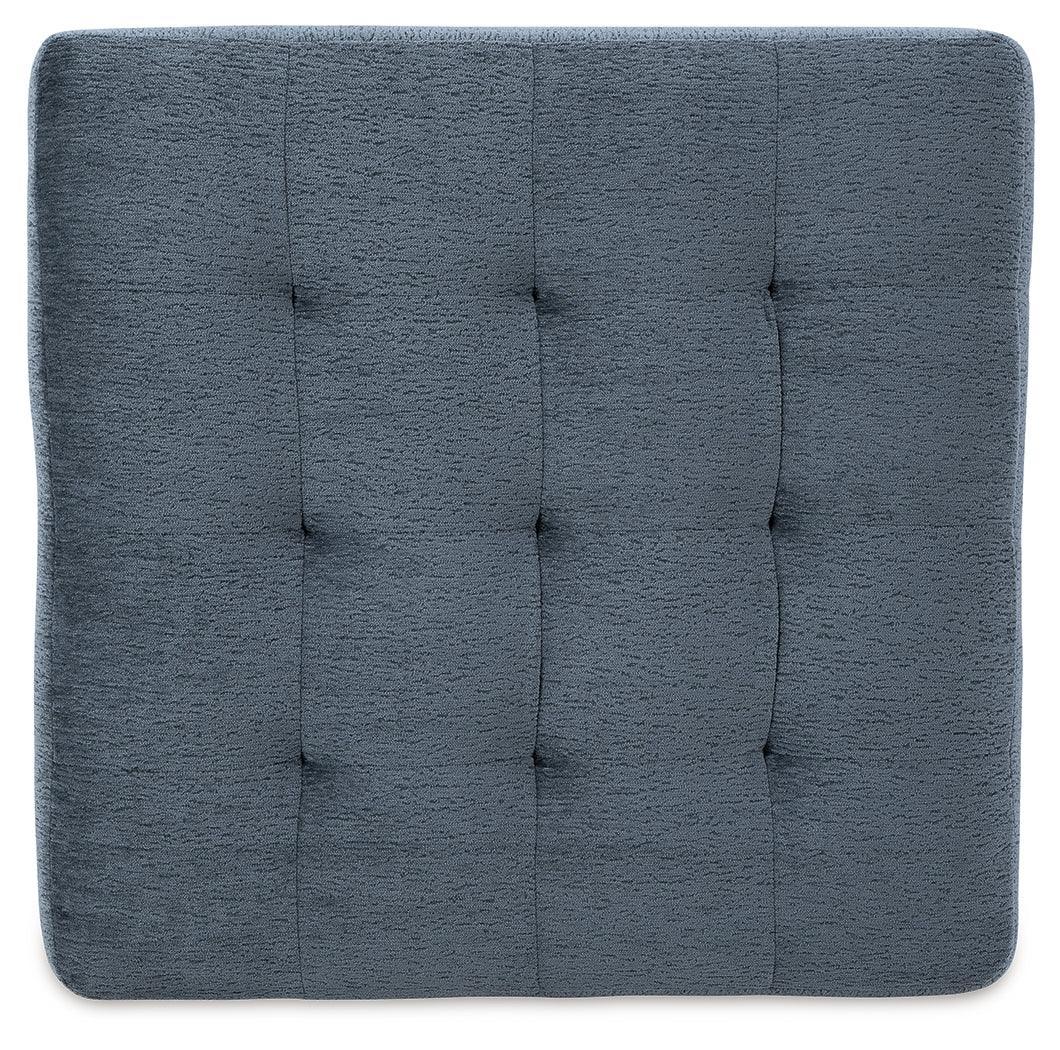 Maxon Place Navy Chenille Oversized Accent Ottoman - Ella Furniture