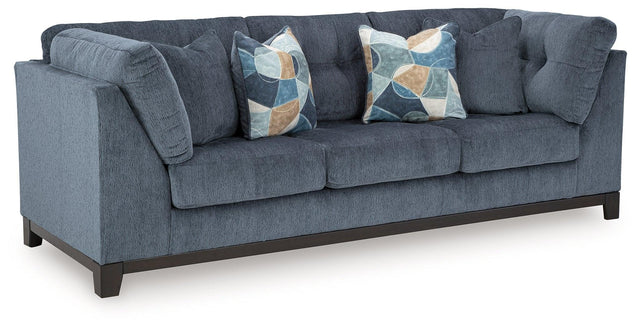 Maxon Place Navy Chenille Sofa - Ella Furniture