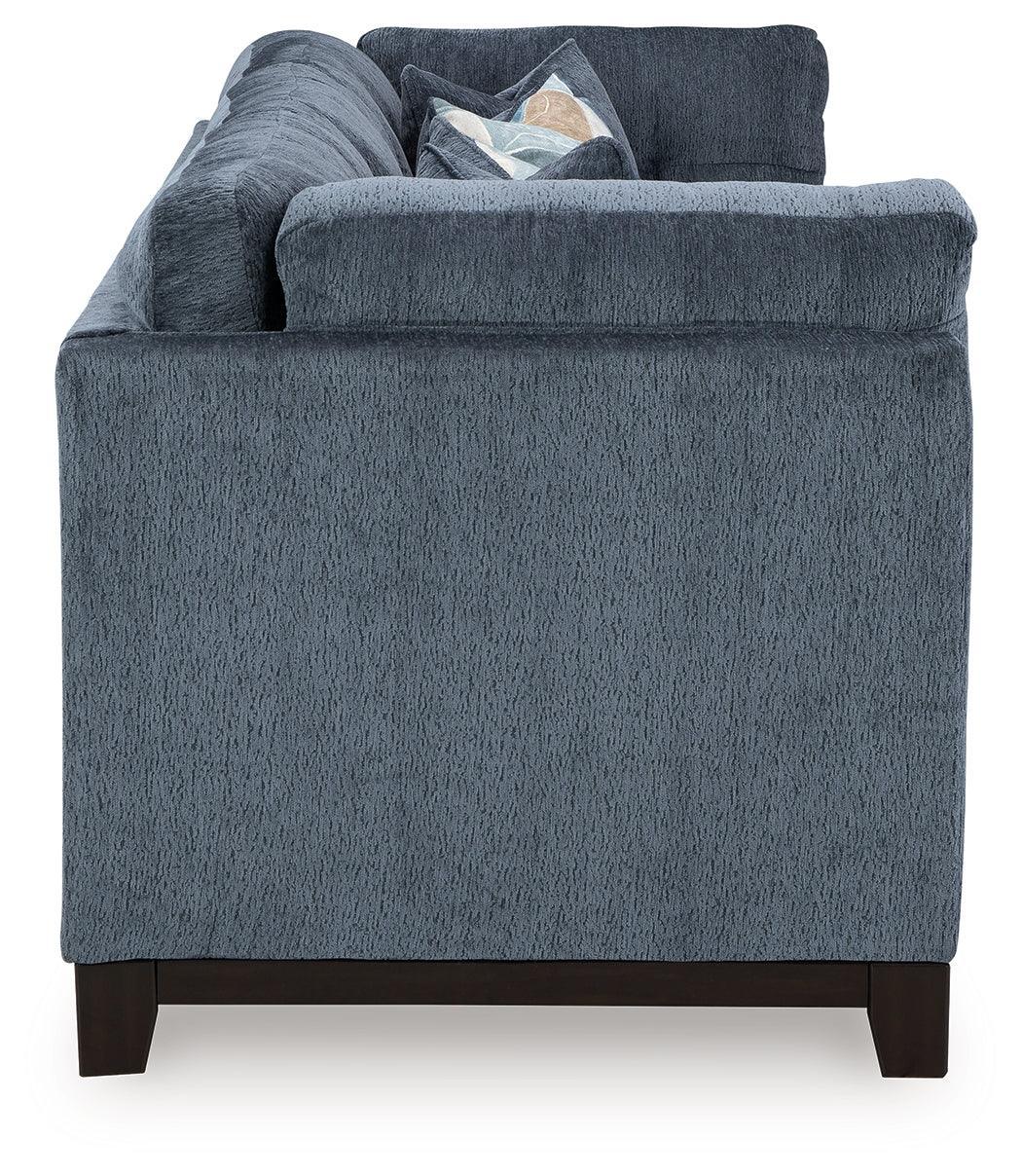 Maxon Place Navy Chenille Sofa - Ella Furniture