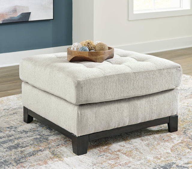 Maxon Place Stone Oversized Accent Ottoman - Ella Furniture