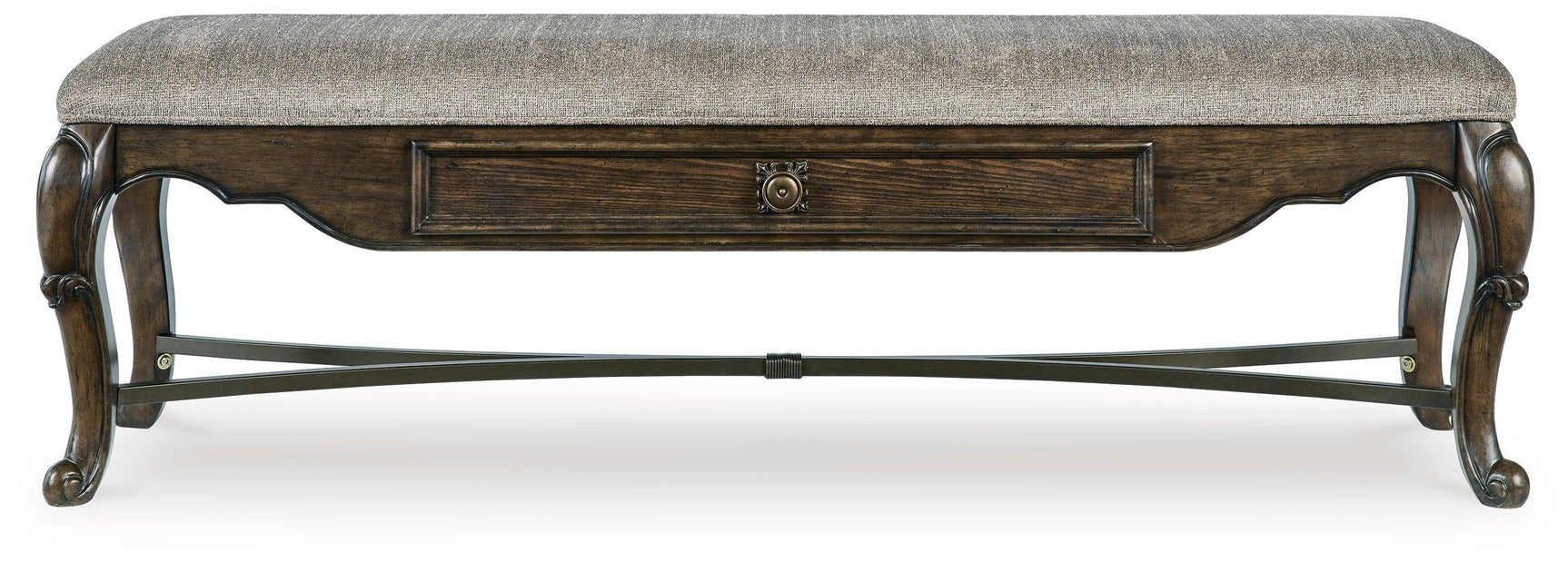 Maylee Dark Brown 63" Dining Bench - Ella Furniture