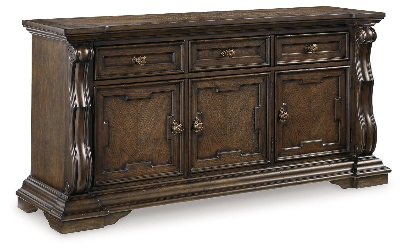 Maylee Dark Brown Dining Buffet - Ella Furniture