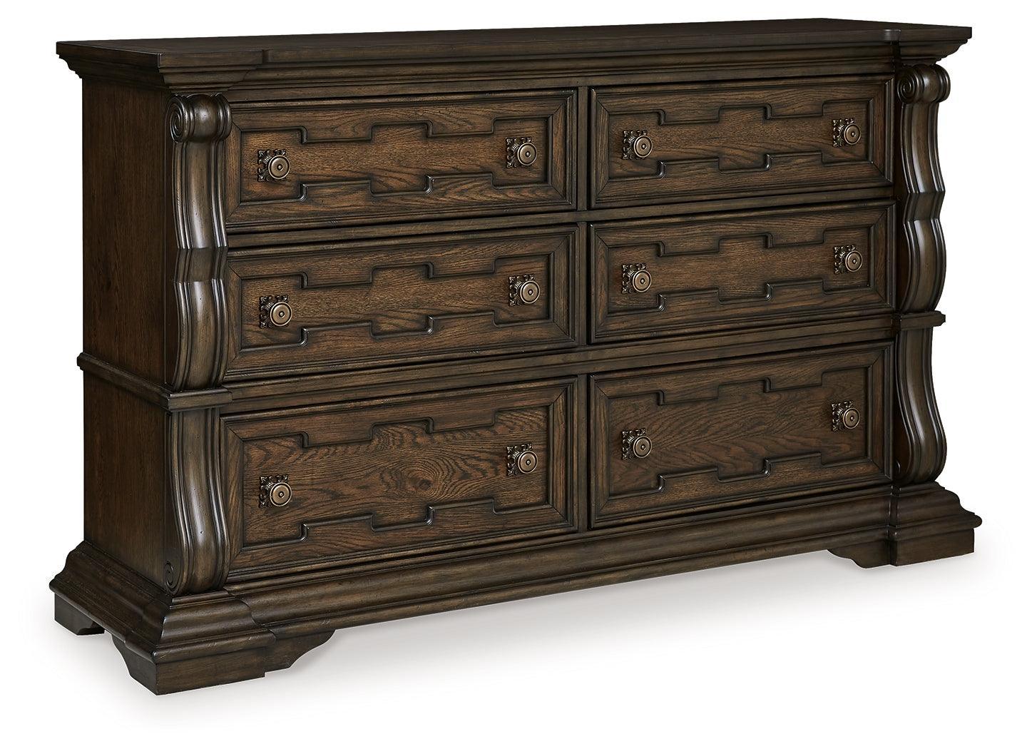 Maylee Dark Brown Dresser - Ella Furniture
