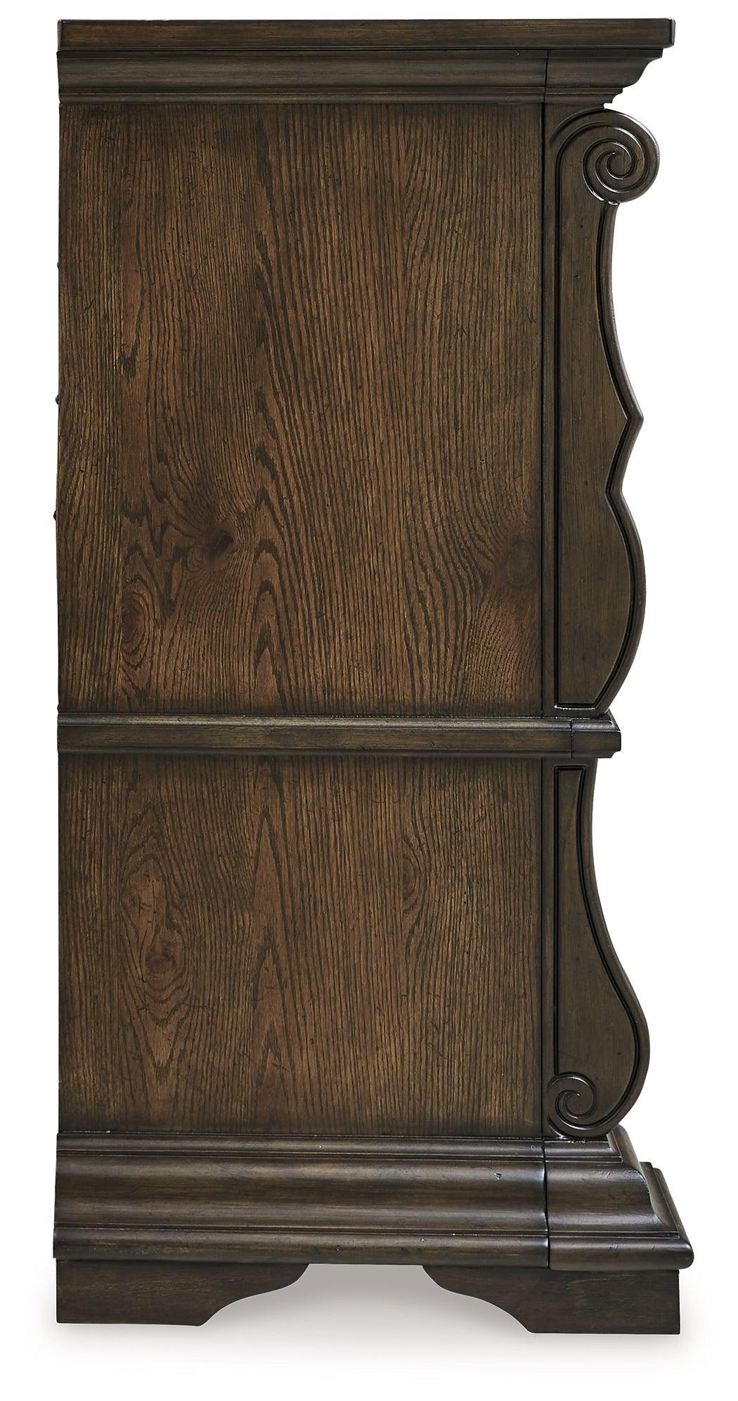 Maylee Dark Brown Dresser - Ella Furniture