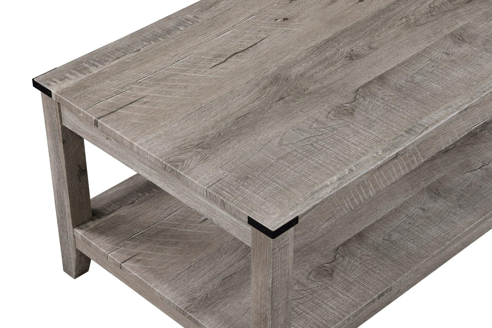 Milton Light Brown Modern Contemporary Solid Wood And Veneers Cocktail Coffee Table - Ella Furniture