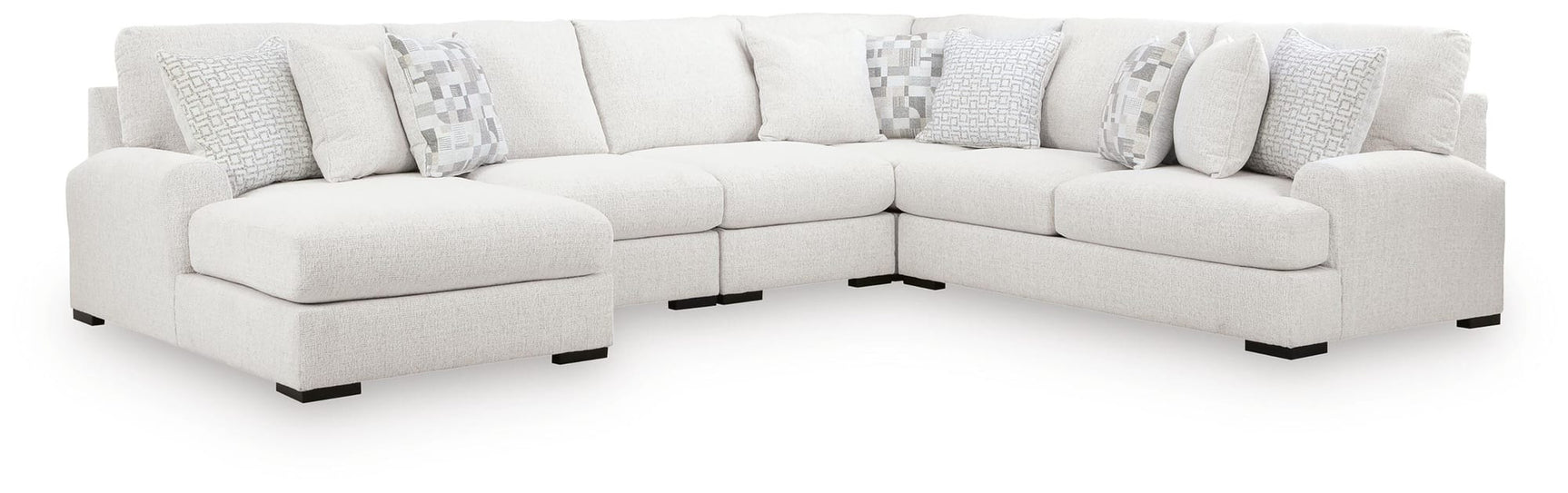 Misty-Lakes Chalk 5-Piece Sectional with Chaise view 3