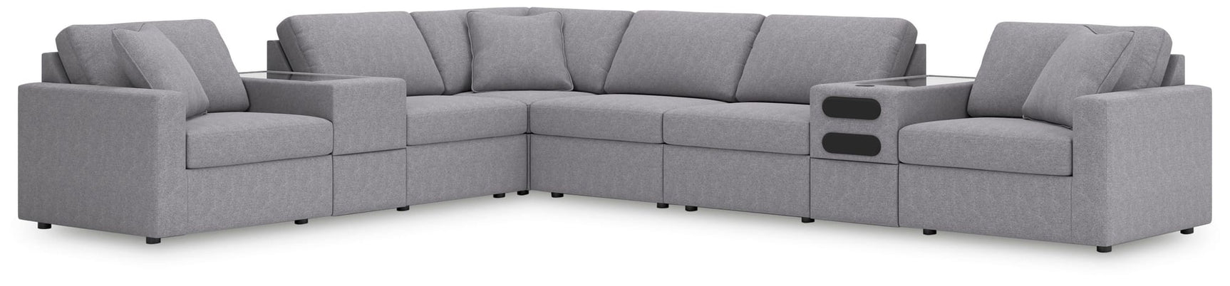 Modmax Granite Performance Fabric,Next-Gen Nuvella™ 8-Piece Sectional view 2
