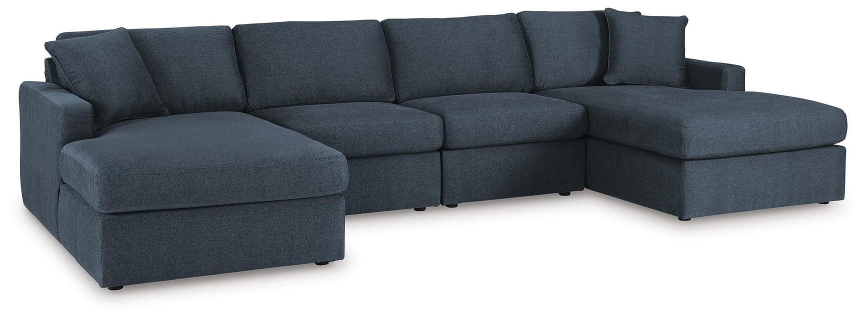 Modmax Ink Performance Fabric,Next-Gen Nuvella™ 4-Piece Sectional with Chaise view 4