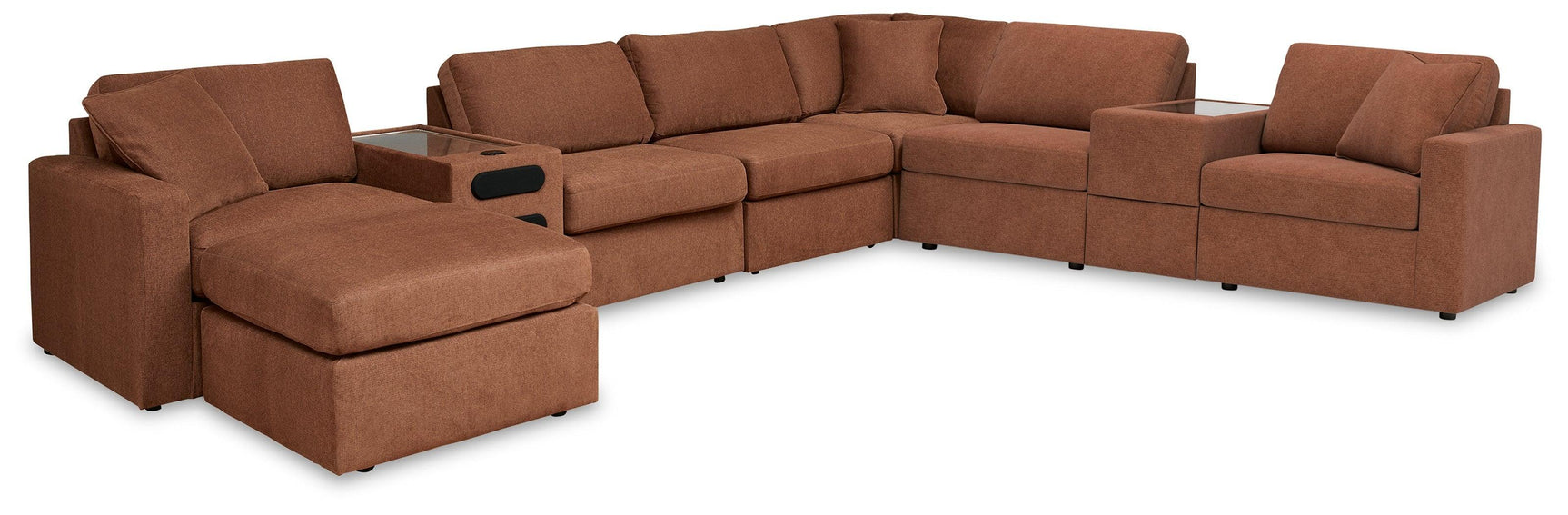 Modmax Spice 8-Piece Sectional with Ottoman - Ella Furniture