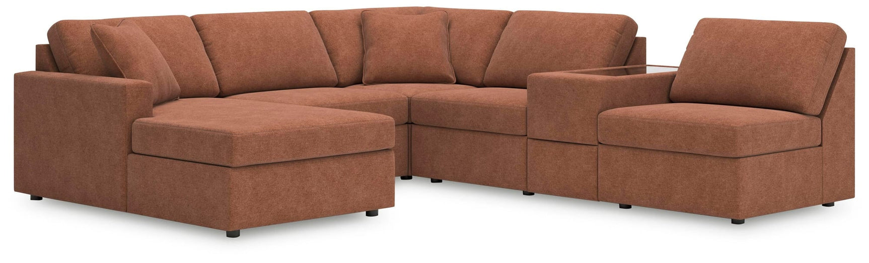 Modmax Spice Performance Fabric,Next-Gen Nuvella™ 6-Piece Sectional with Chaise from Ella Furniture