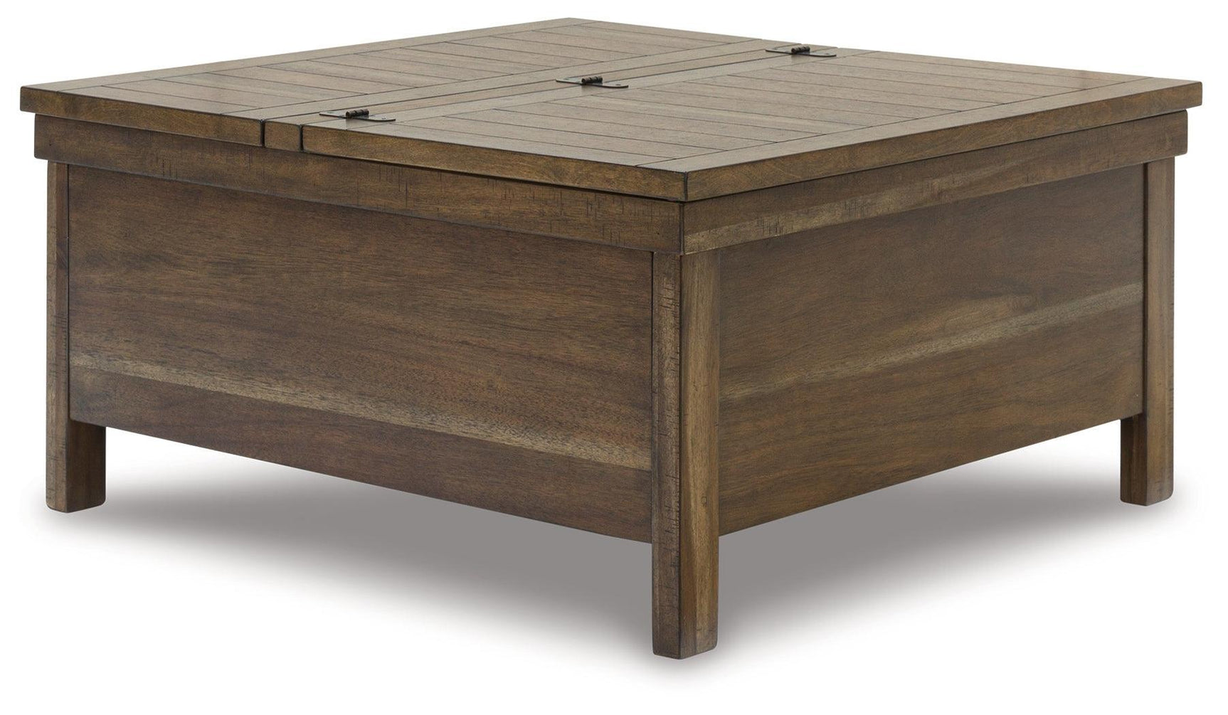 Moriville Grayish Brown Coffee Table With 2 End Tables - Ella Furniture