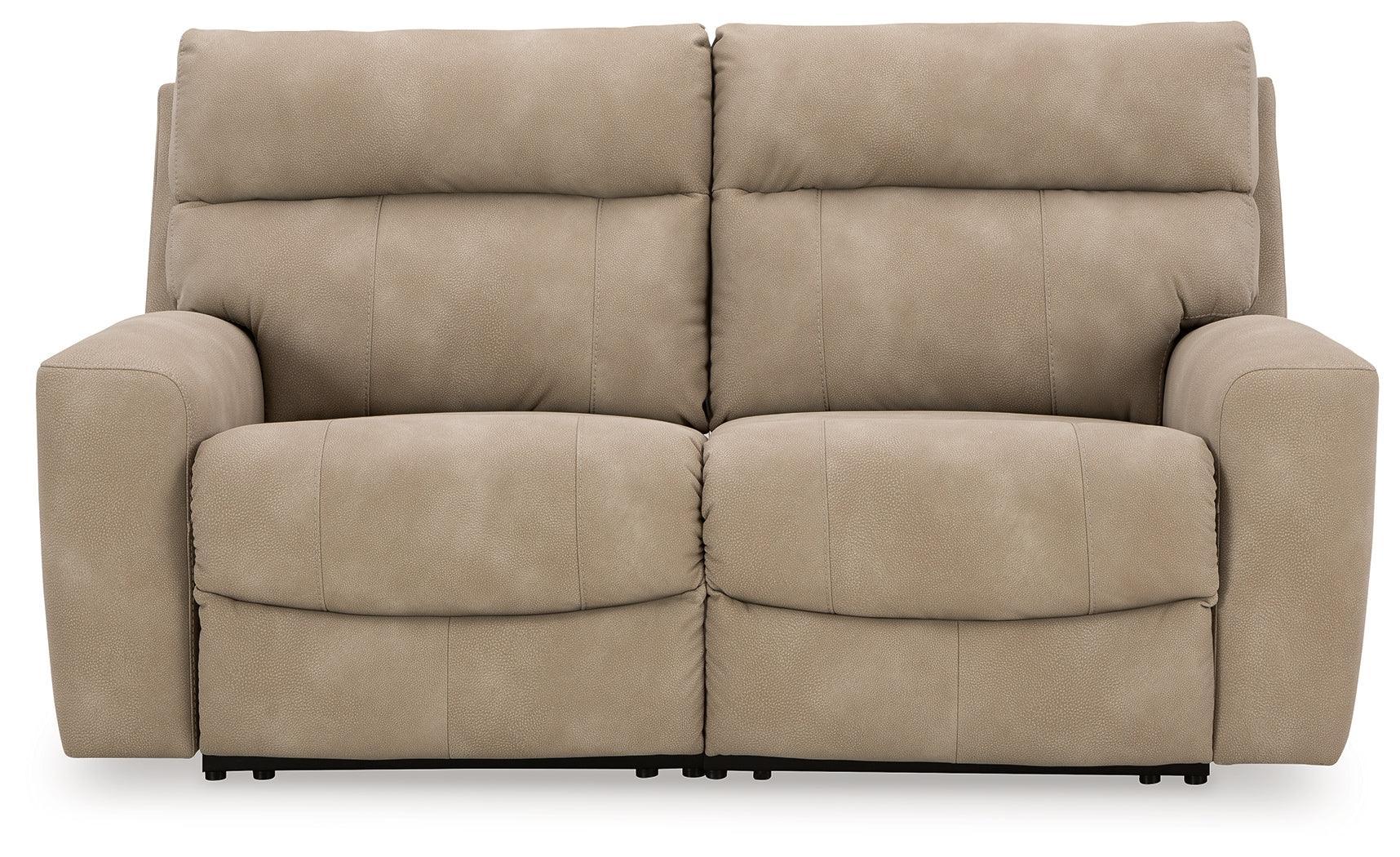 Next-Gen DuraPella Sand 2-Piece Power Reclining Sectional Loveseat - Ella Furniture
