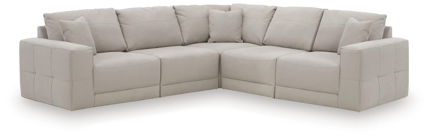 Next-Gen Gaucho Gray Microfiber 5-Piece Sectional from Ella Furniture