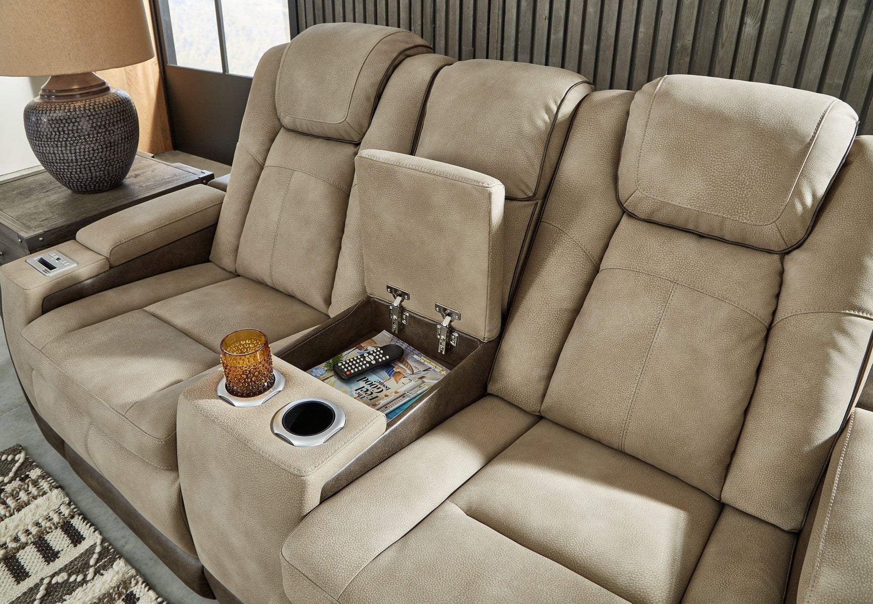 Next-gen Sand Durapella Sofa And Loveseat PKG013054 - 2200315 | 2200318 - Ella Furniture