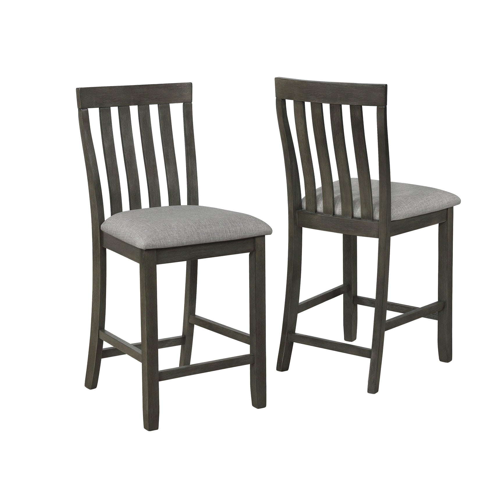 Nina Gray Counter Modern Traditional Wood Rectangular Height Set - Ella Furniture