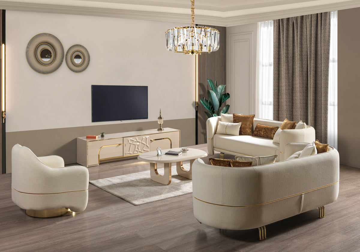Lilith Ivory Coffee Table