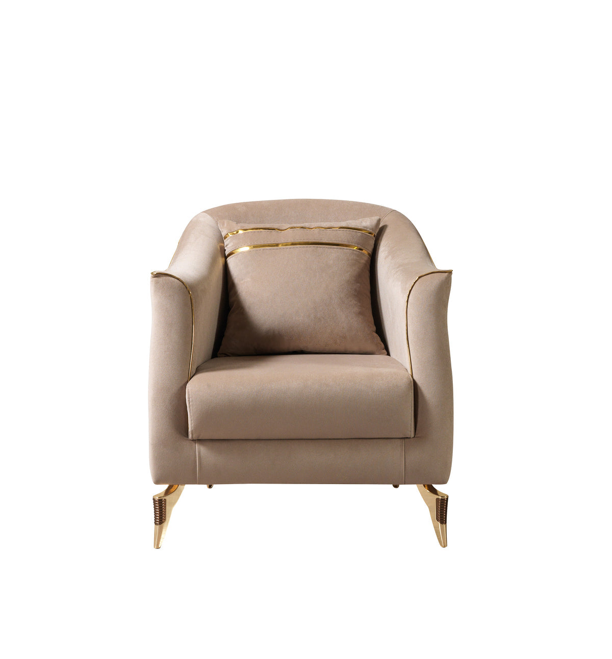 Vivian Coffee Velvet Sofa 89" & Loveseat 69"