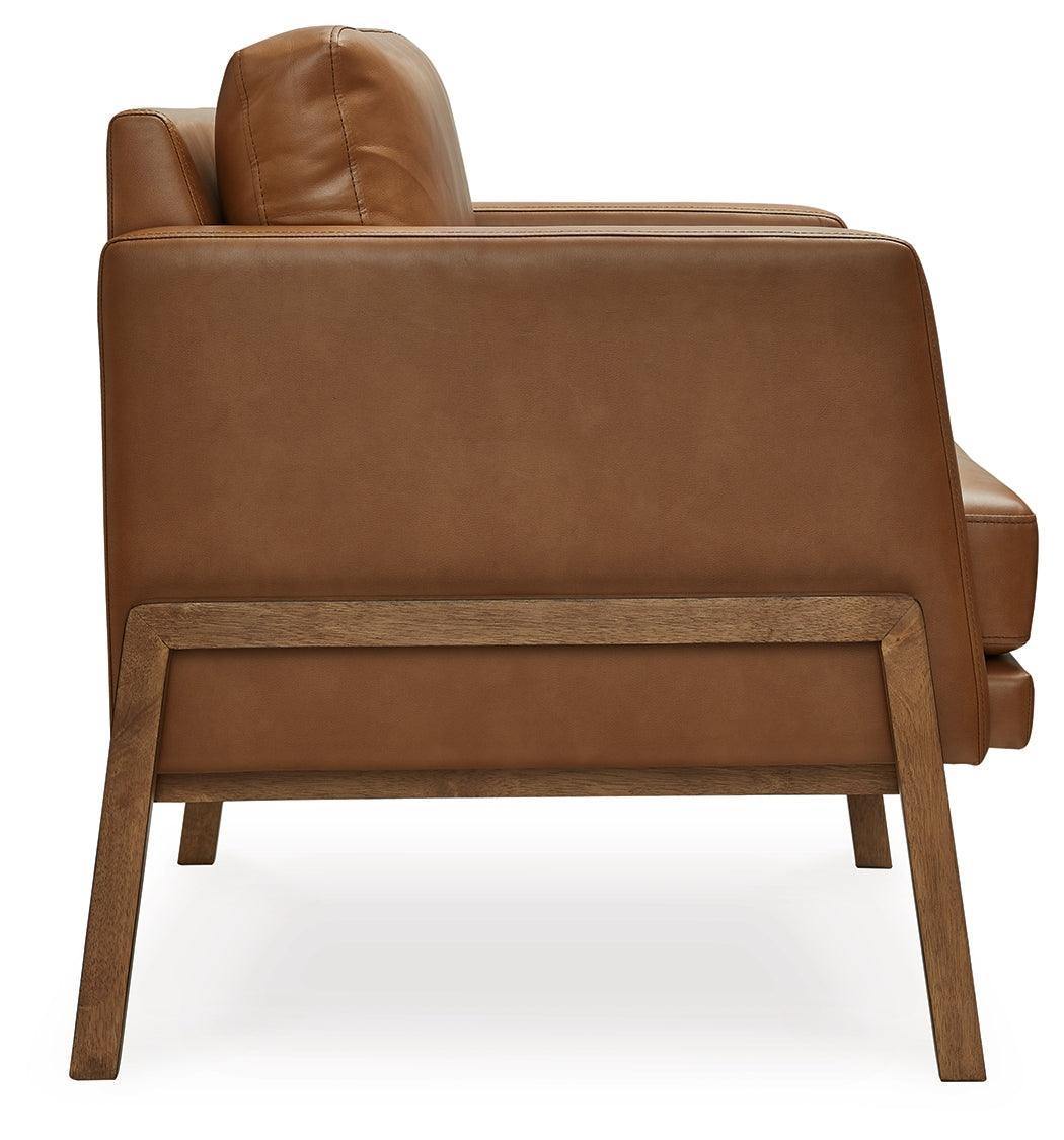 Numund Caramel Accent Chair - Ella Furniture
