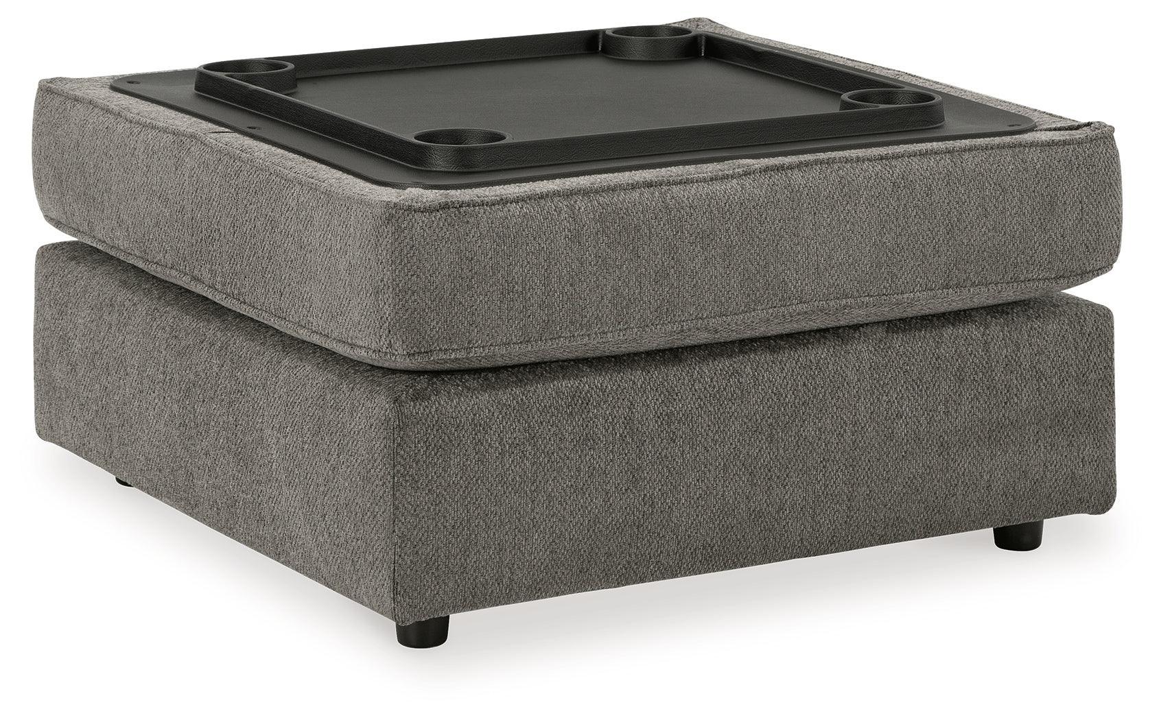 O'phannon Putty 2-Piece Sectional With Ottoman - Ella Furniture