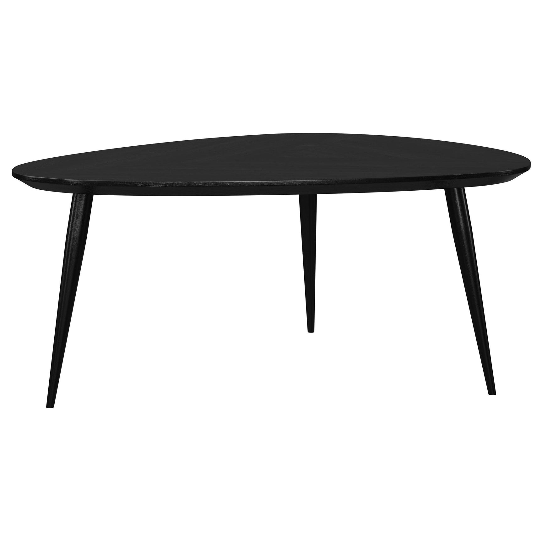 ODESSA COLLECTION Odessa Triangular Solid Wood Coffee Table Black 707918 - Ella Furniture