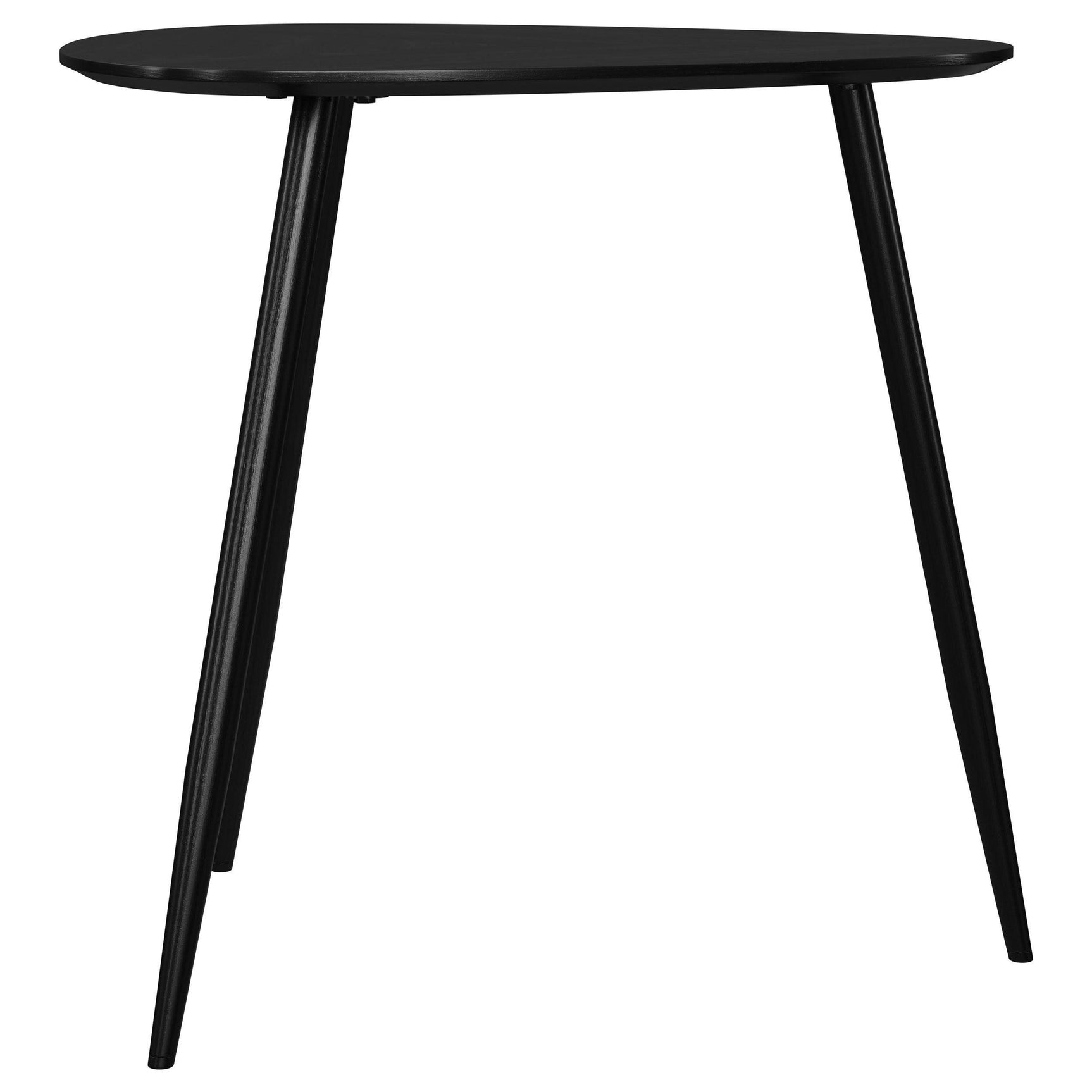 ODESSA COLLECTION Odessa Triangular Solid Wood End Table Black 707917 - Ella Furniture