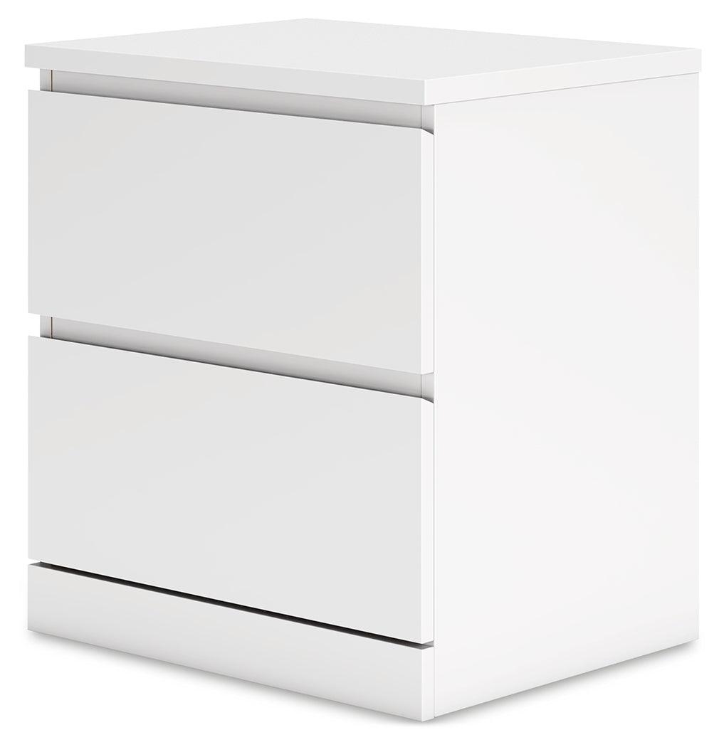 Onita White Nightstand - Ella Furniture