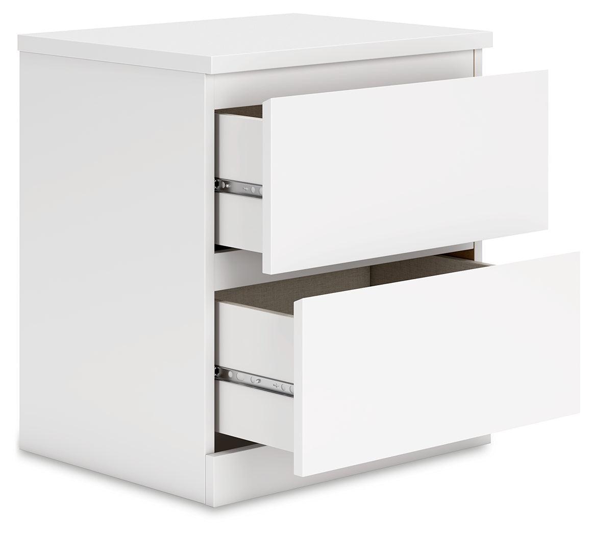 Onita White Nightstand - Ella Furniture