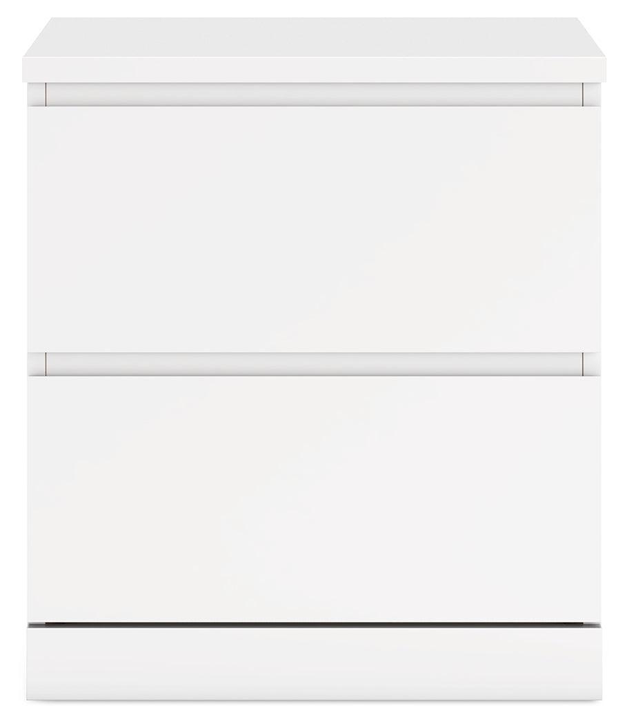 Onita White Nightstand - Ella Furniture